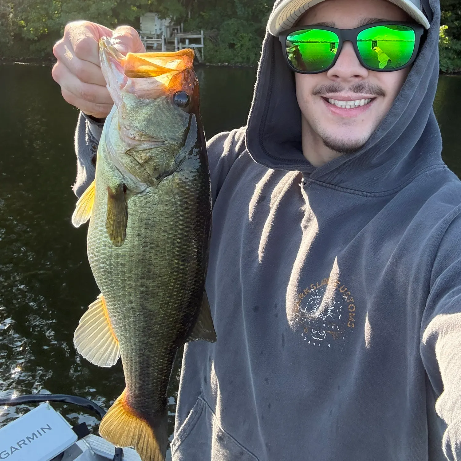 Largemouth bass caught on Fishbrain