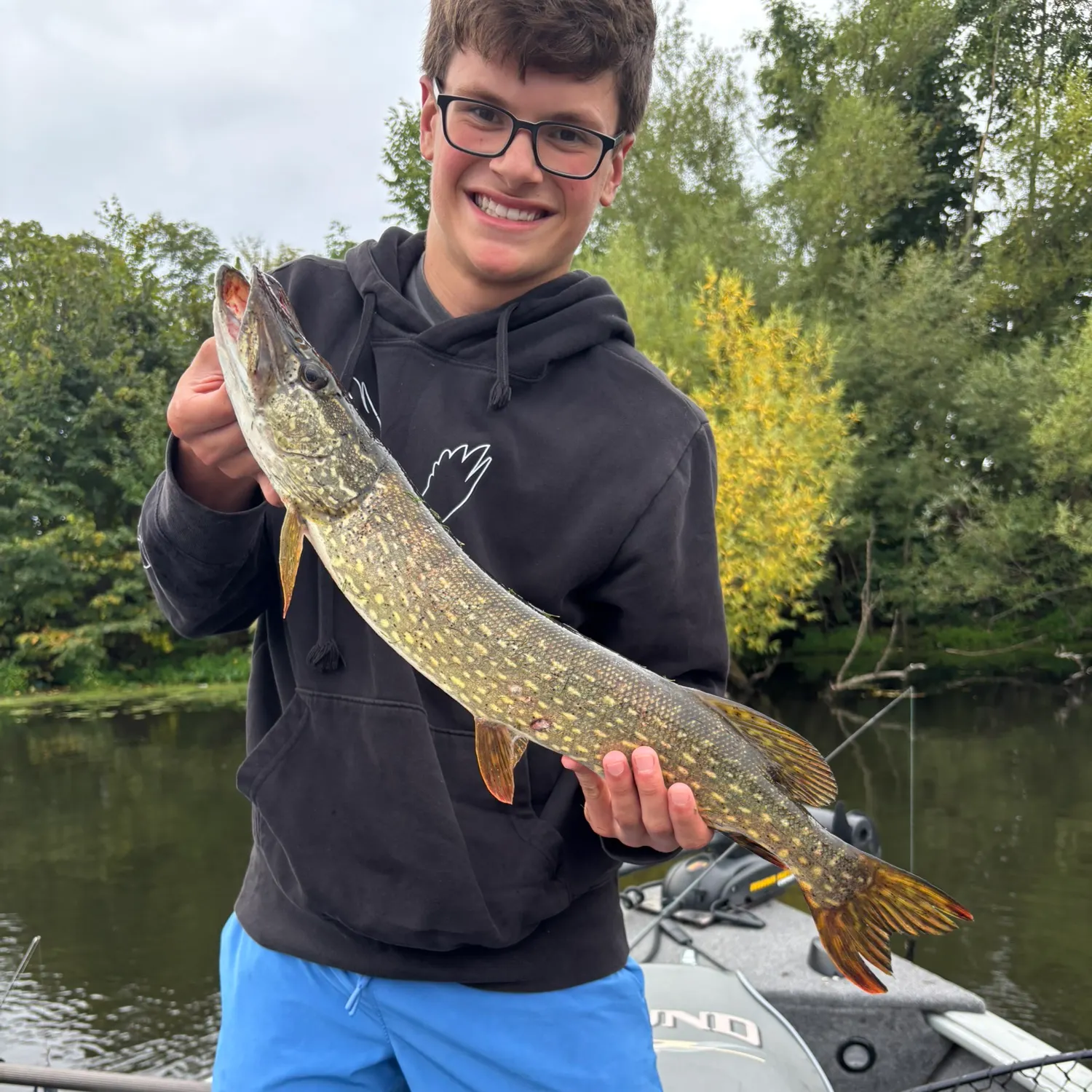Northern pike caught on Fishbrain