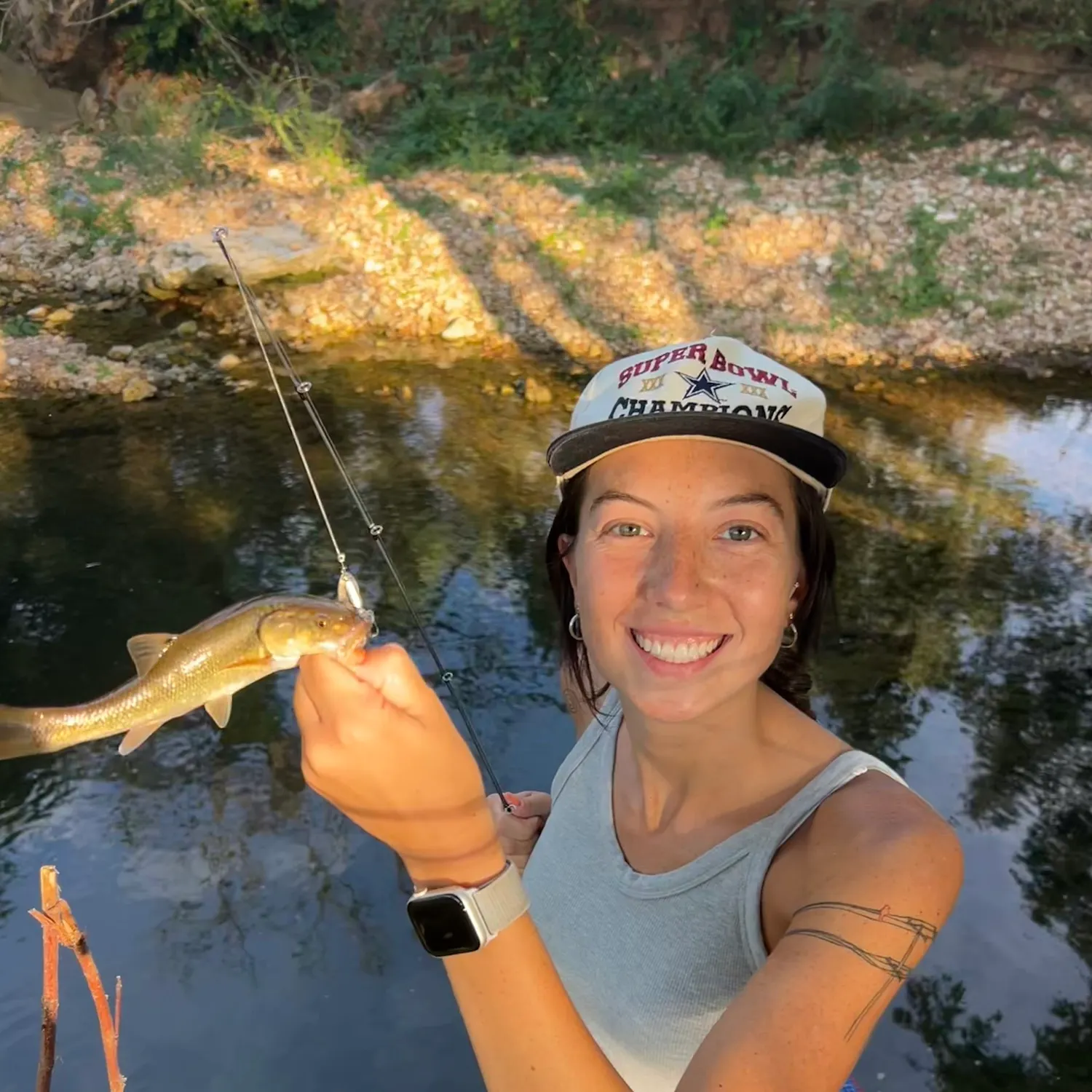 Creek chub caught on Fishbrain