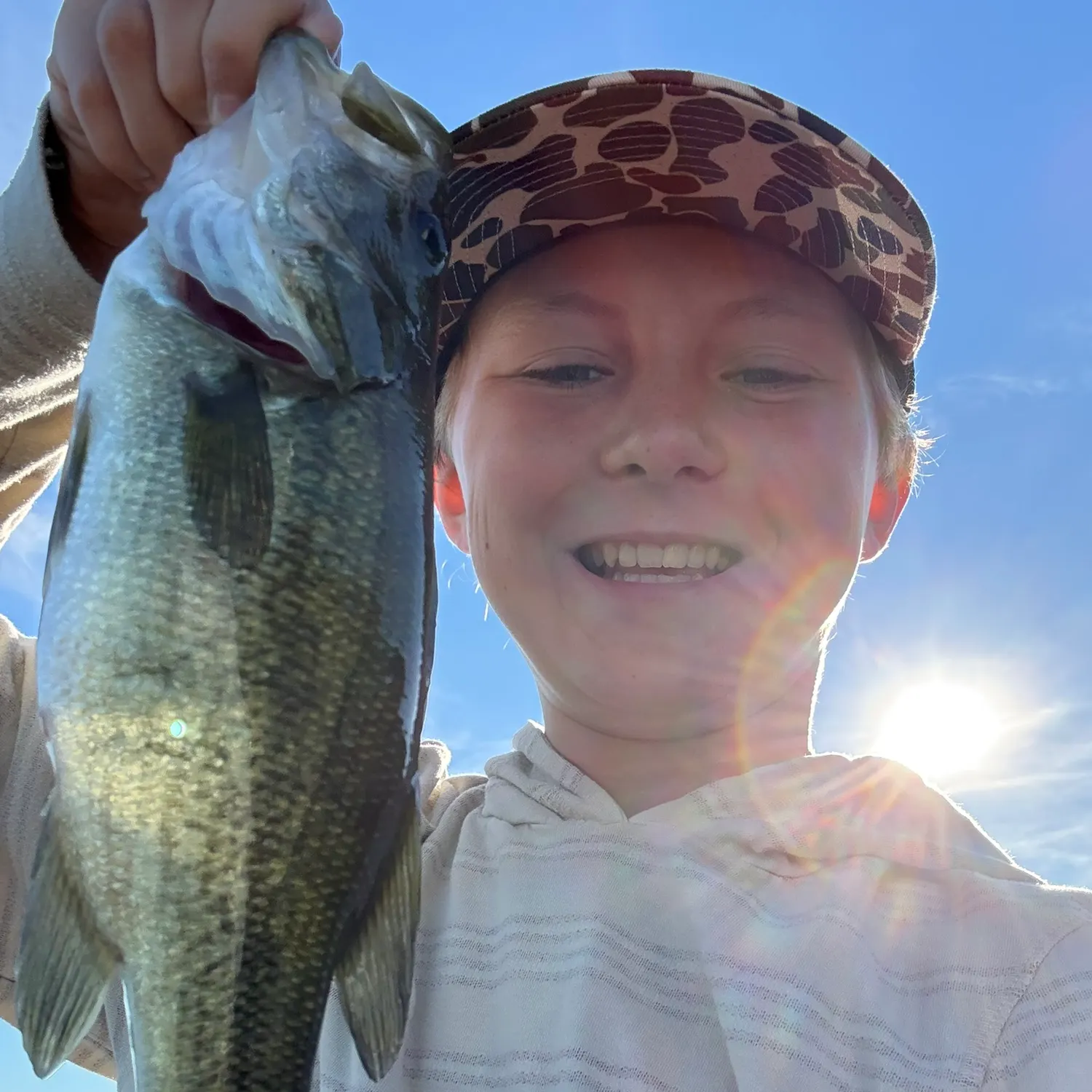 Largemouth bass caught on Fishbrain