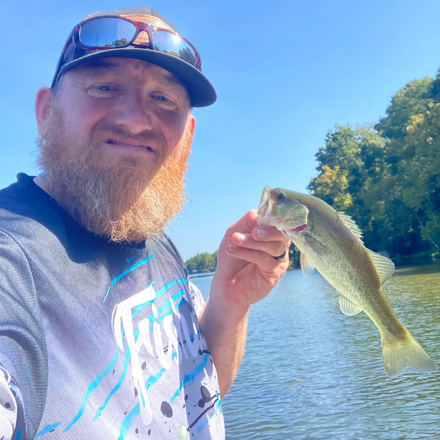 Largemouth bass caught on Fishbrain