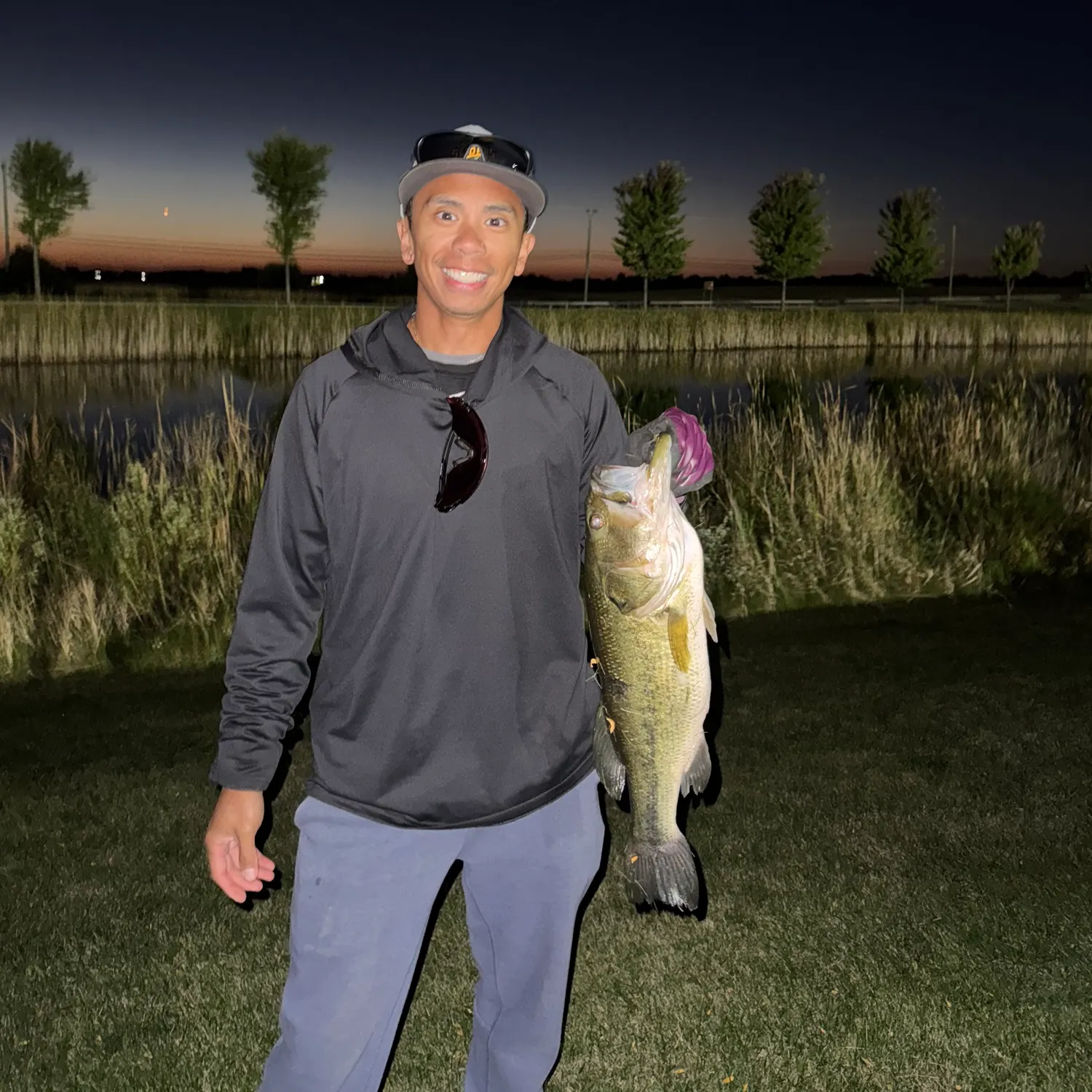 Largemouth bass caught on Fishbrain