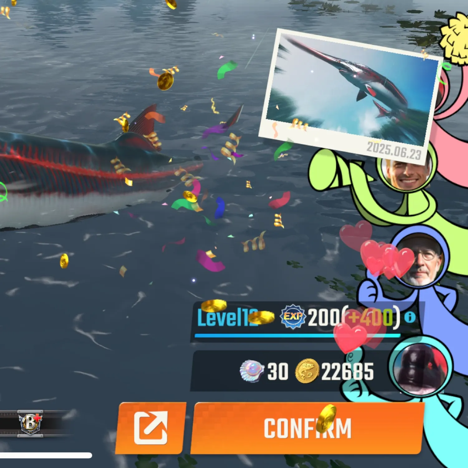 recently logged catches