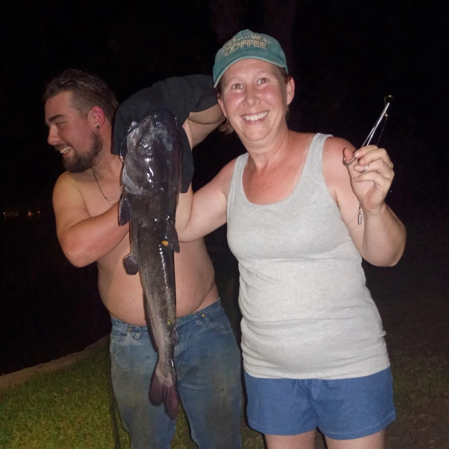 Blue catfish caught on Fishbrain