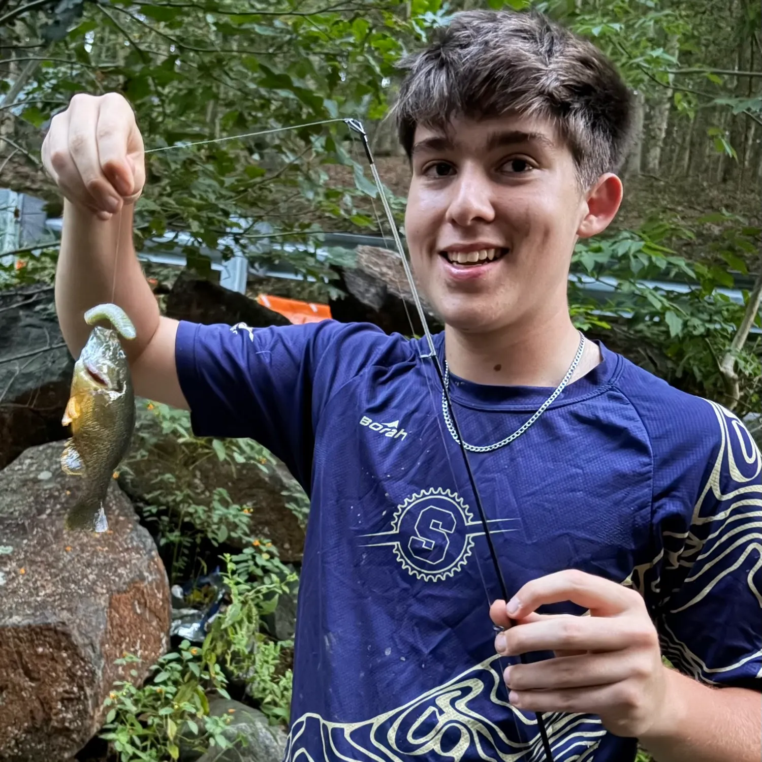 Green sunfish caught on Fishbrain