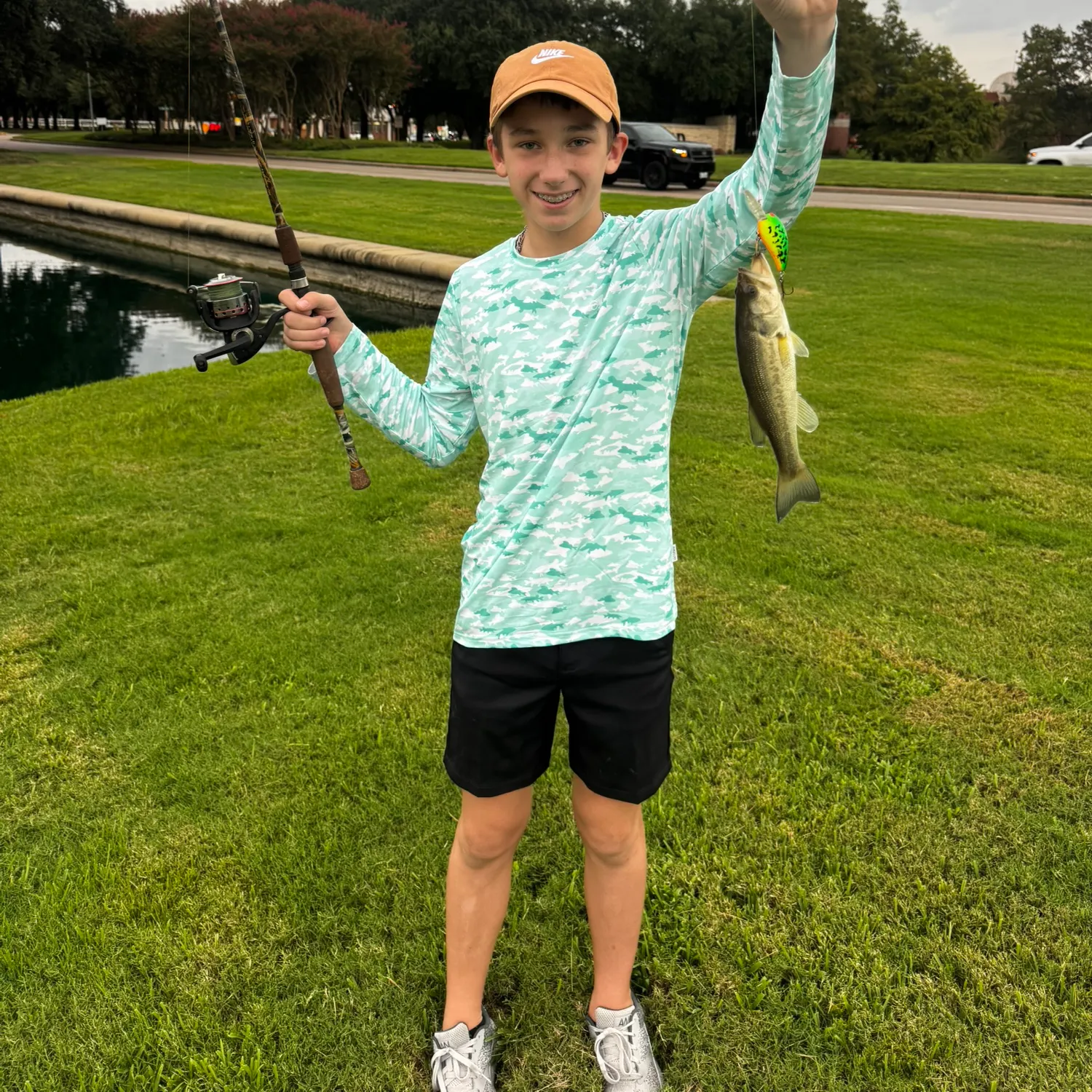 Largemouth bass caught on Fishbrain