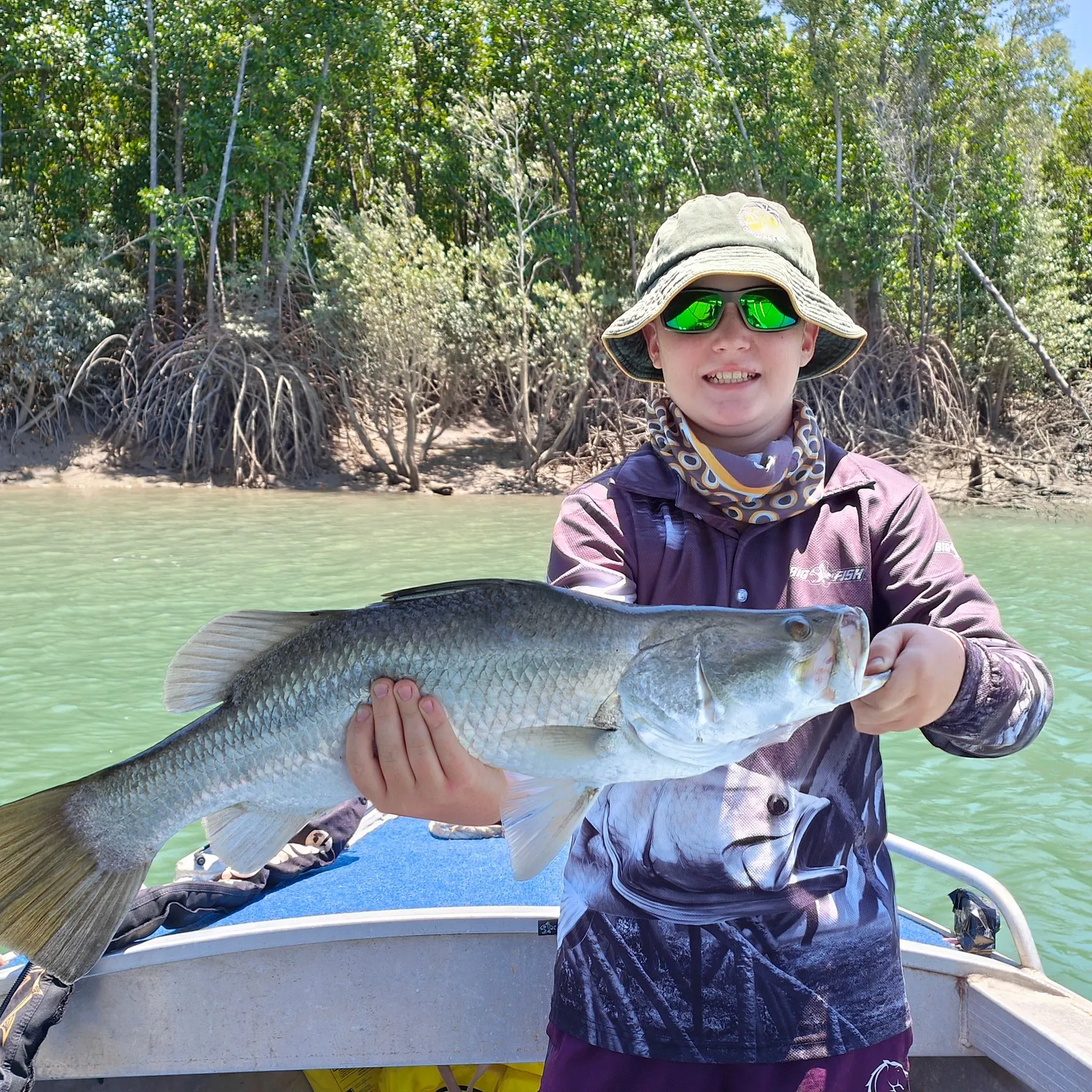 Barramundi caught on Fishbrain