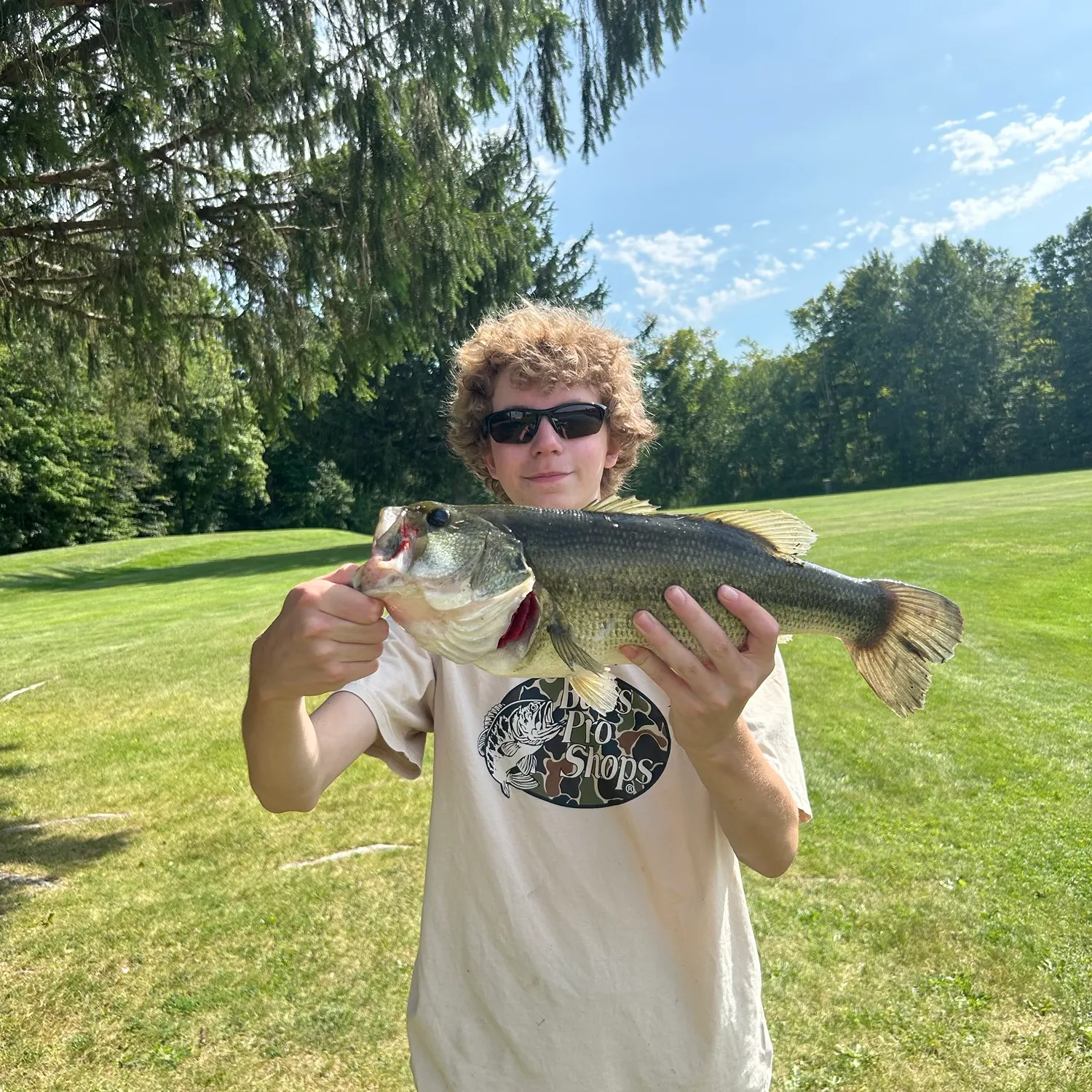 Largemouth bass caught on Fishbrain