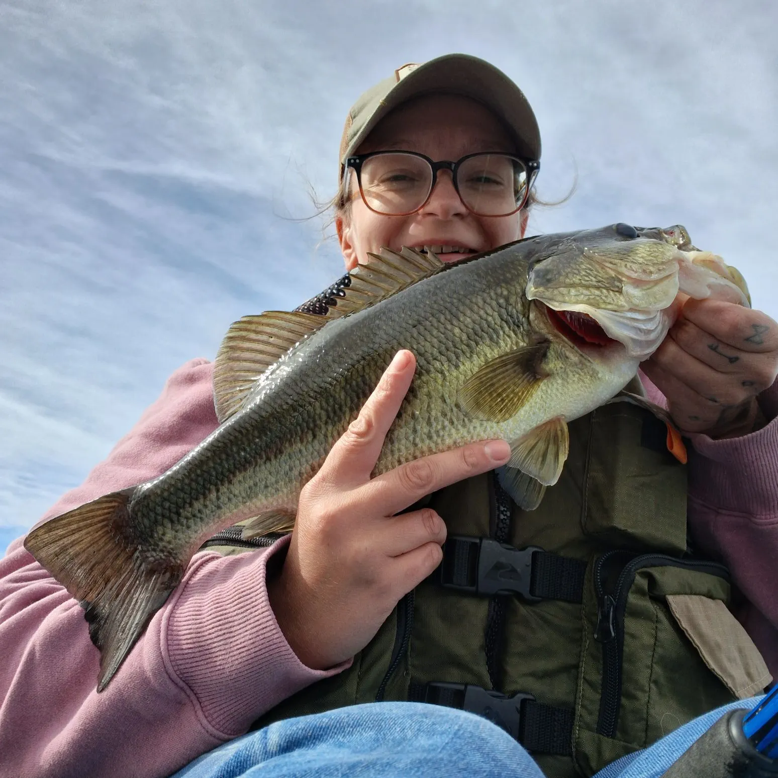 Largemouth bass caught on Fishbrain