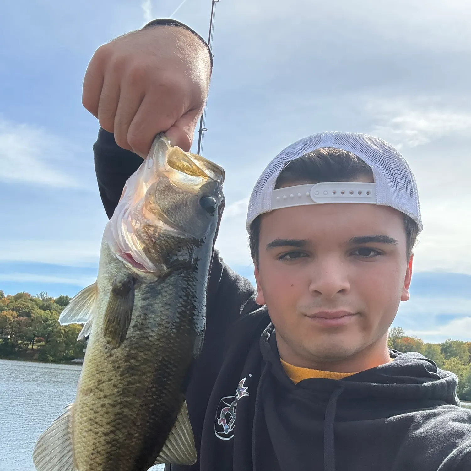 Largemouth bass caught on Fishbrain
