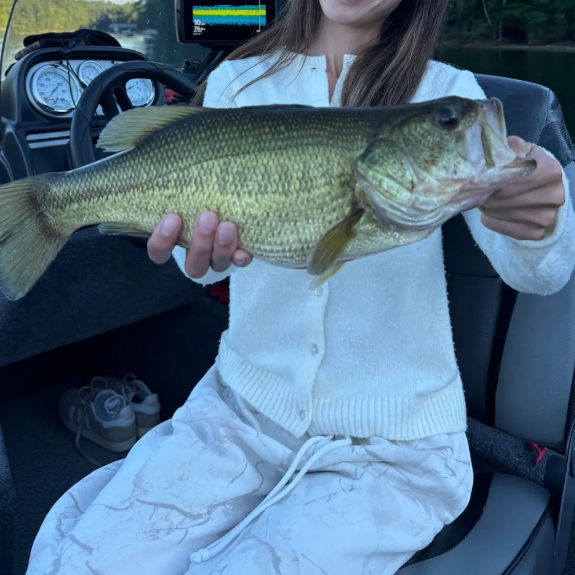 Largemouth bass caught on Fishbrain