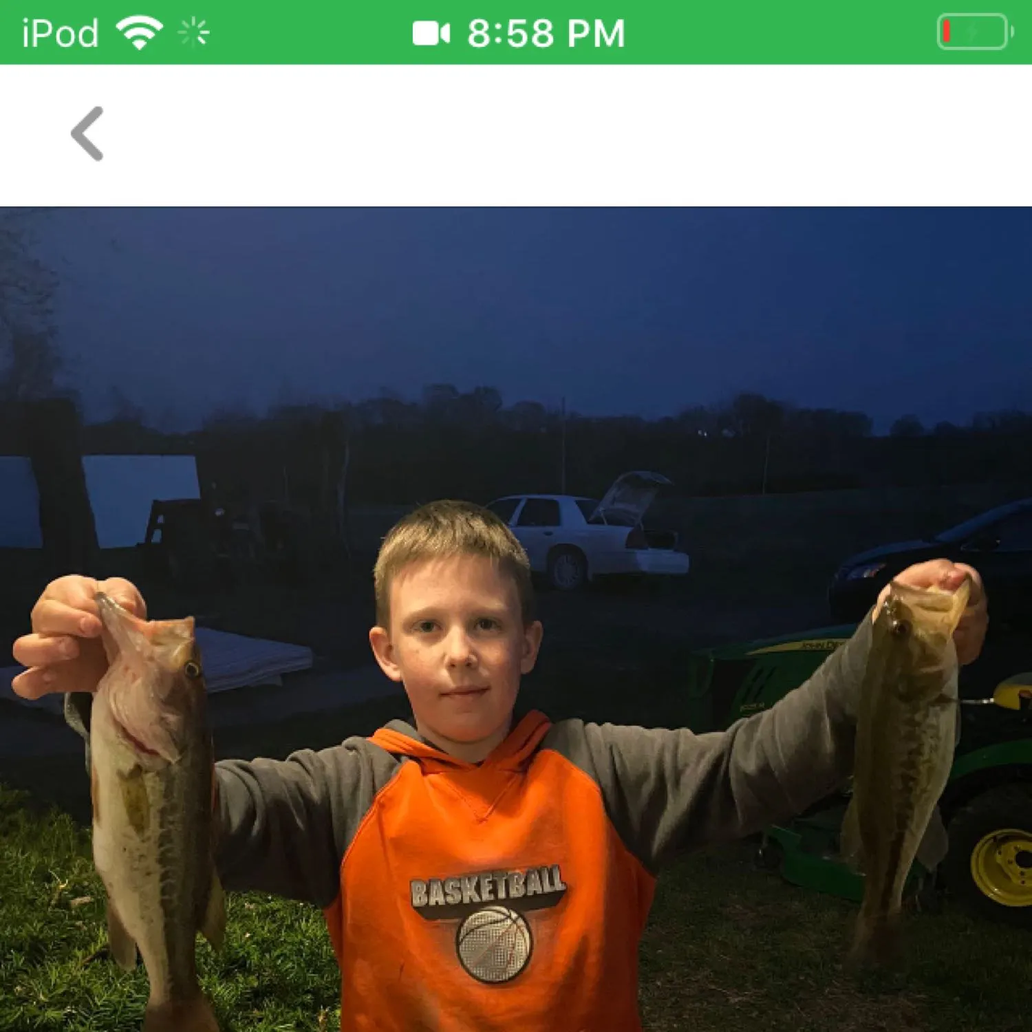 recently logged catches