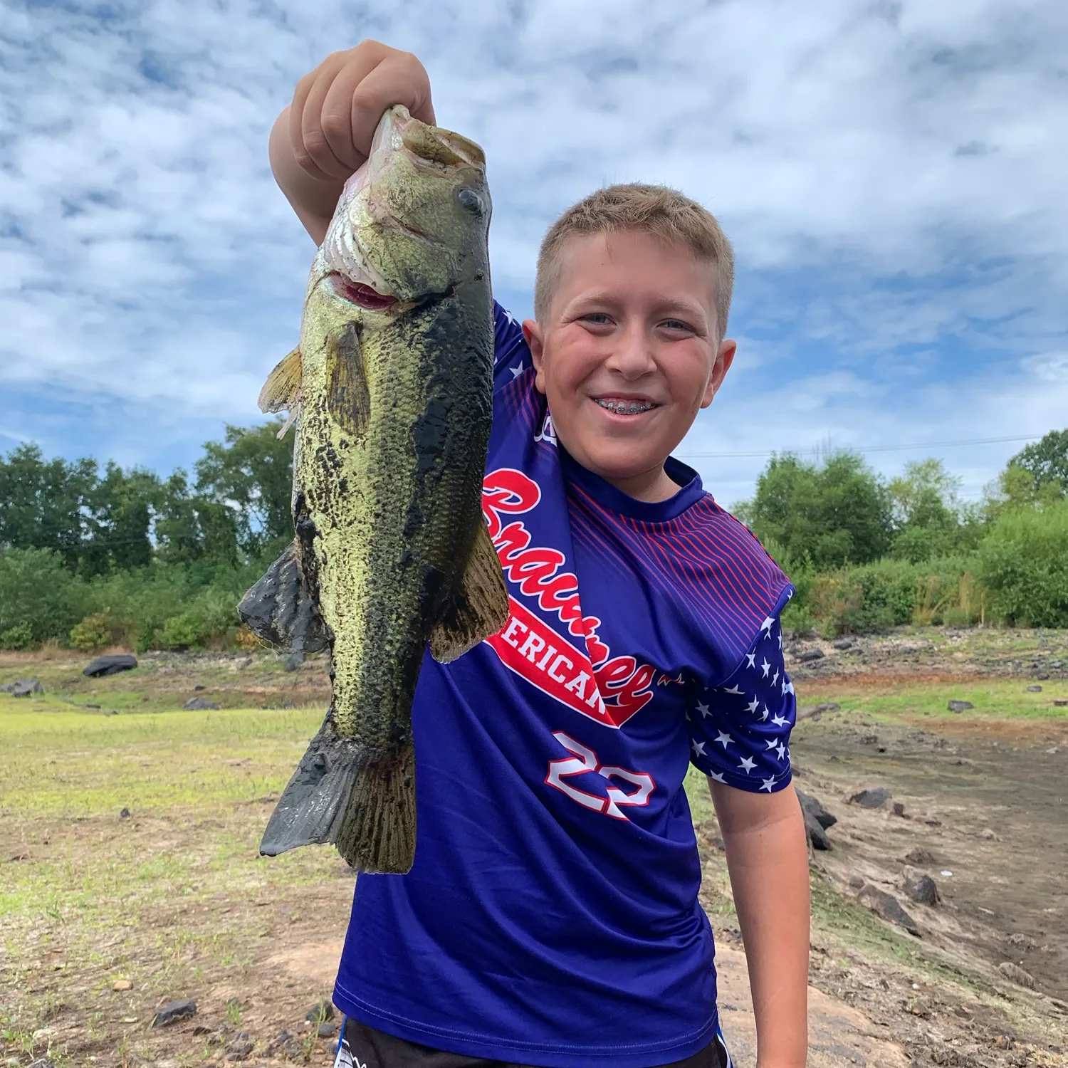 Largemouth bass caught on Fishbrain