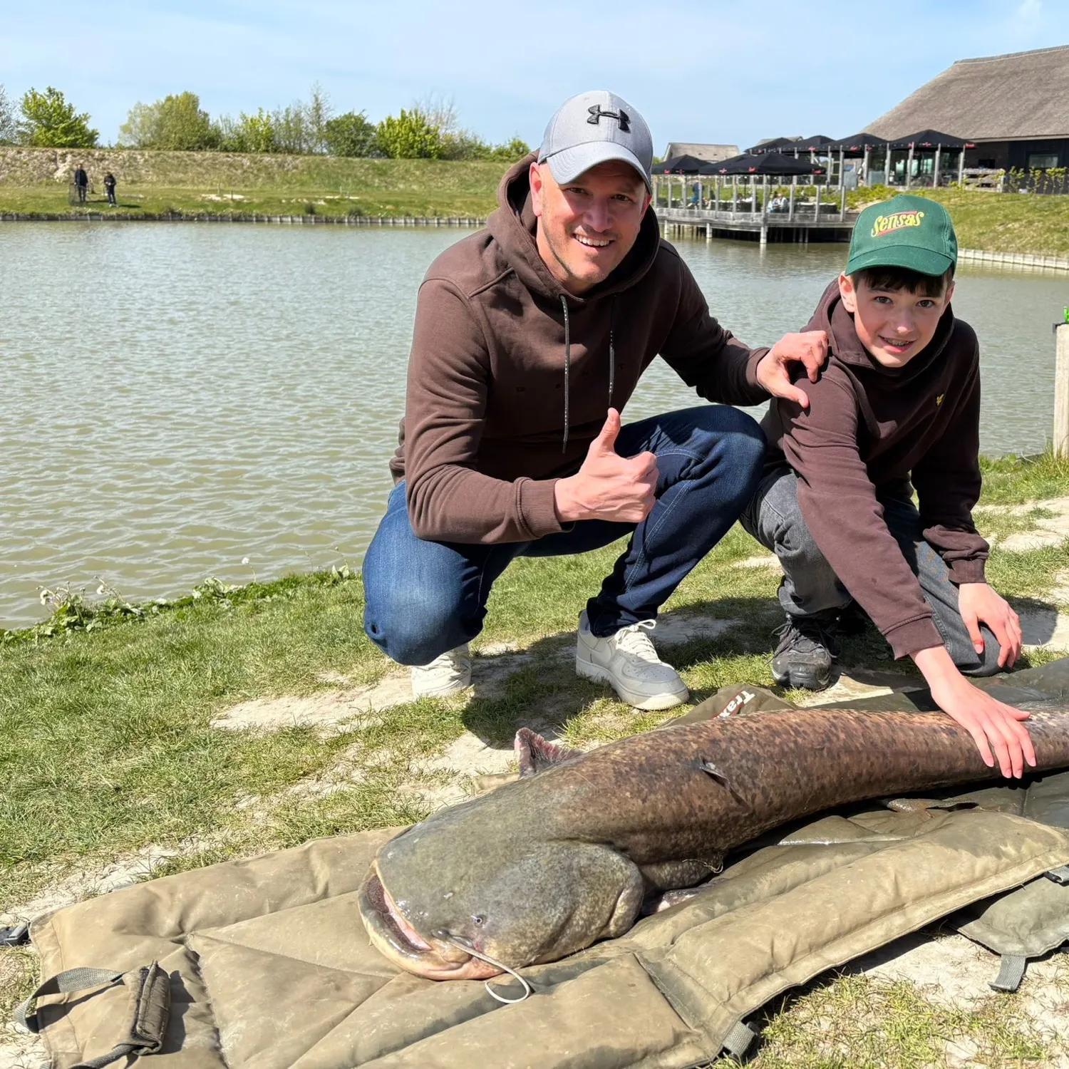 Wels catfish caught on Fishbrain