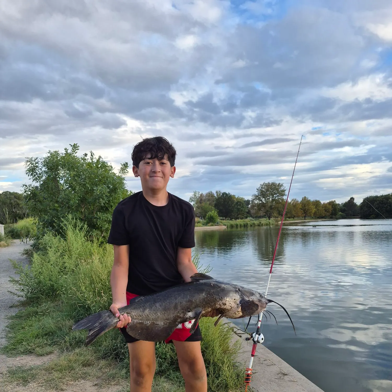 Channel catfish caught on Fishbrain