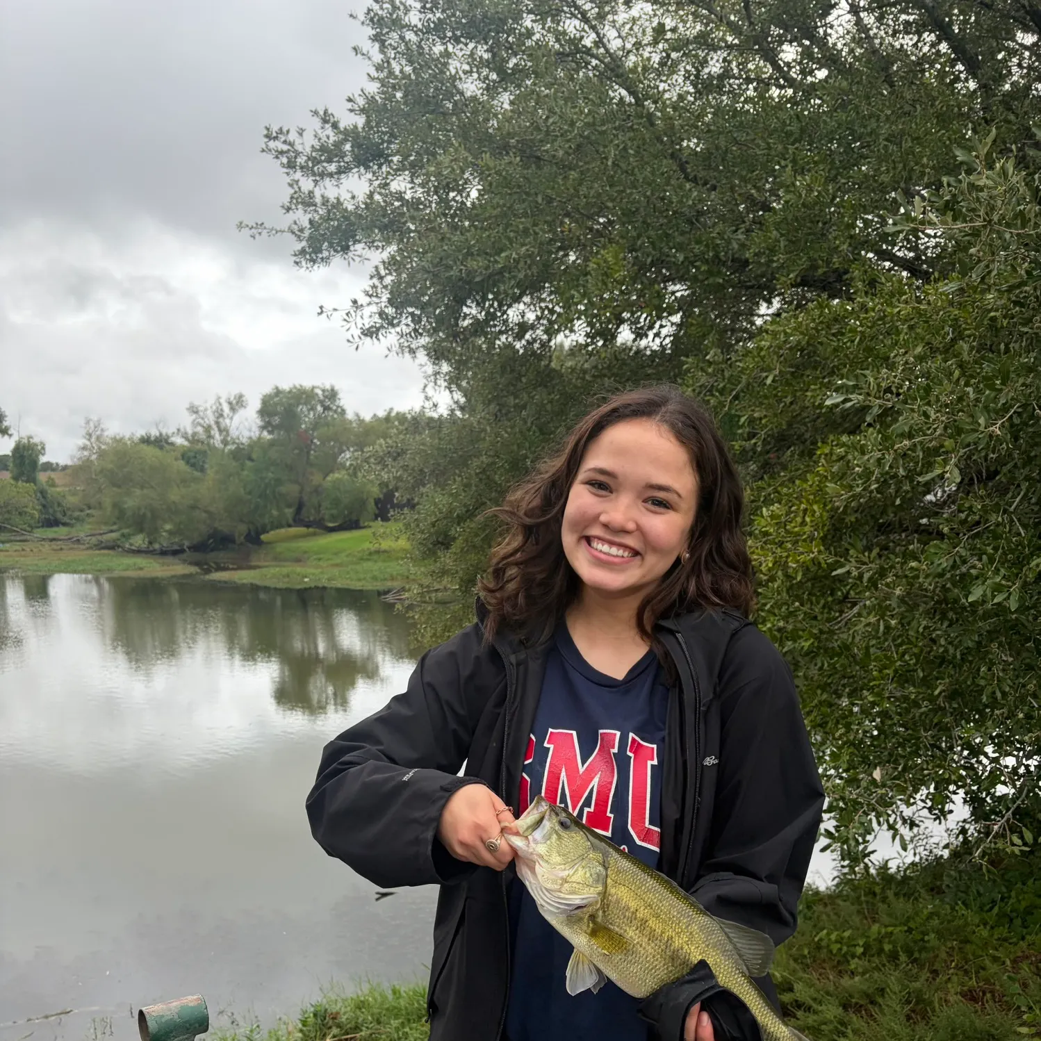 Largemouth bass caught on Fishbrain