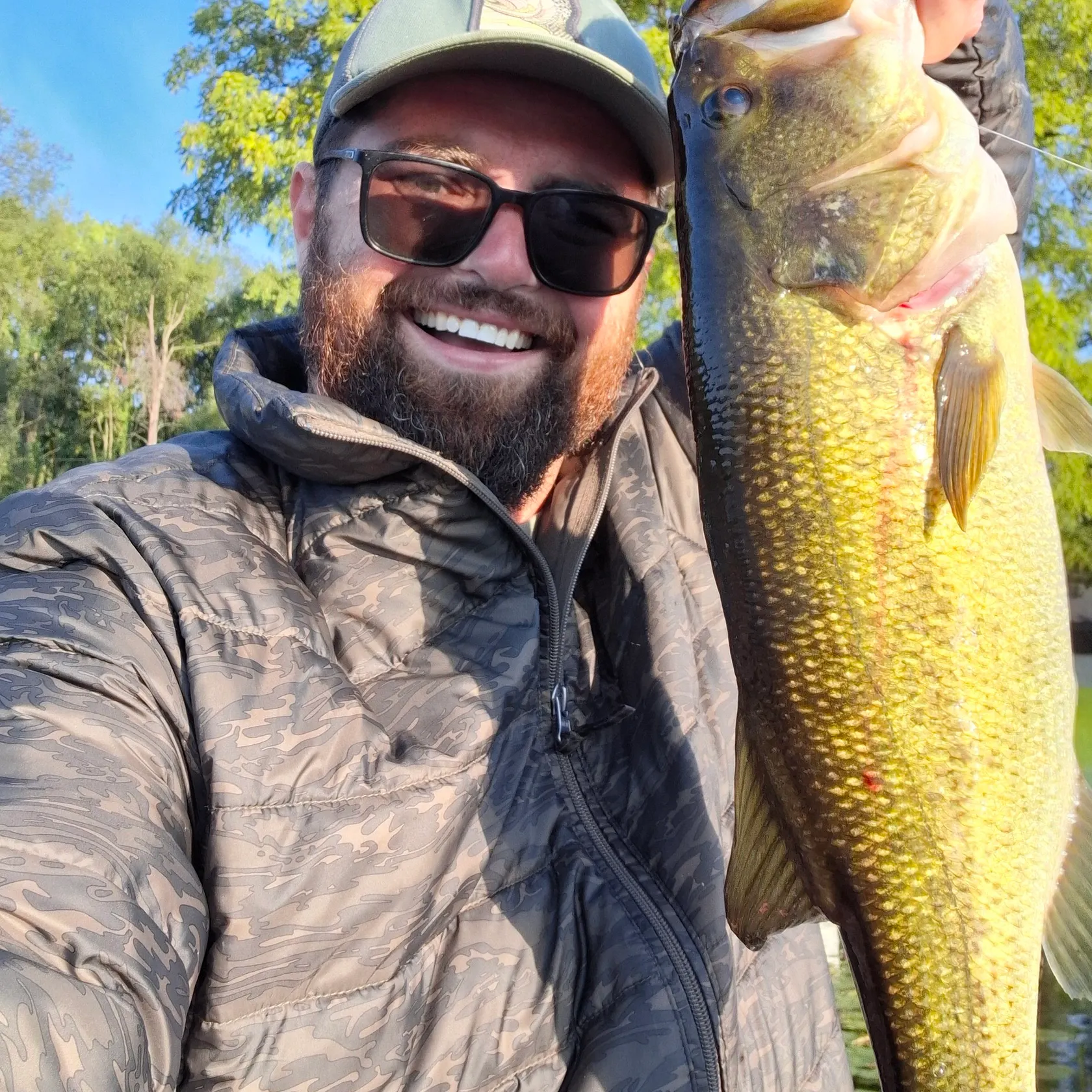 Largemouth bass caught on Fishbrain