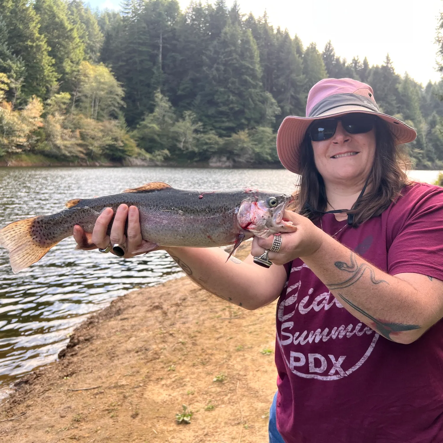 Rainbow trout caught on Fishbrain