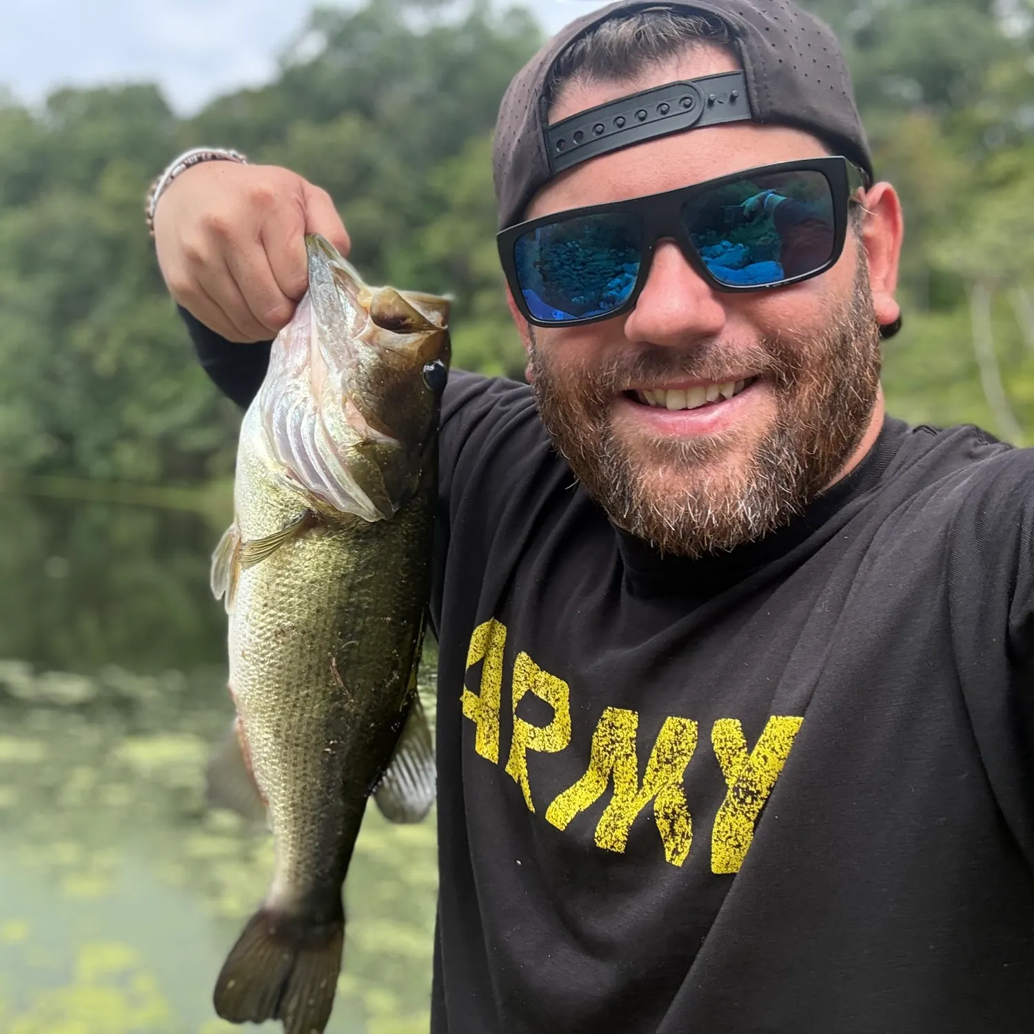 Largemouth bass caught on Fishbrain