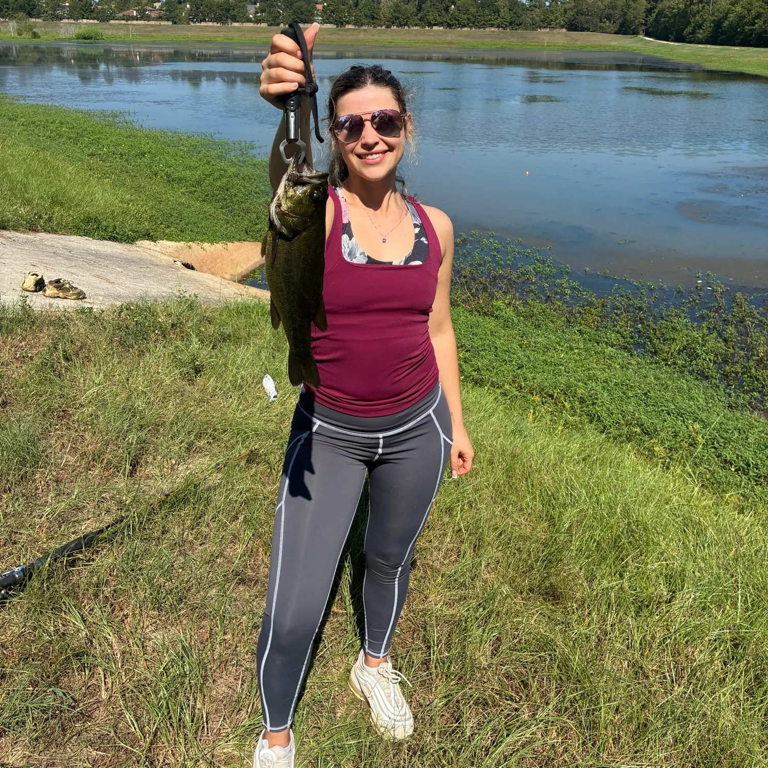 Largemouth bass caught on Fishbrain