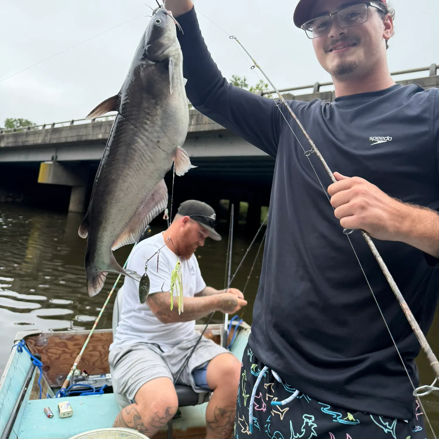 Blue catfish caught on Fishbrain