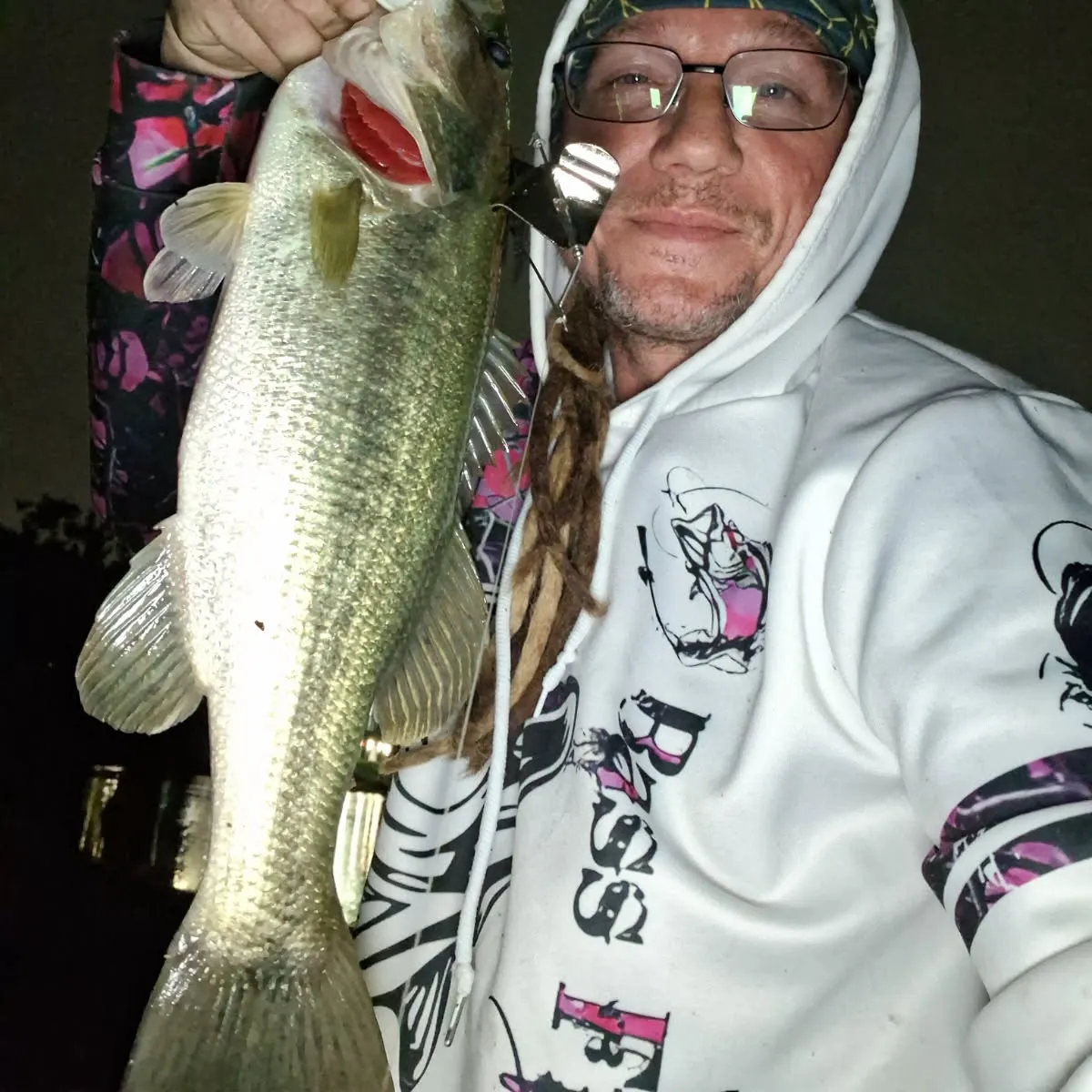 Largemouth bass caught on Fishbrain