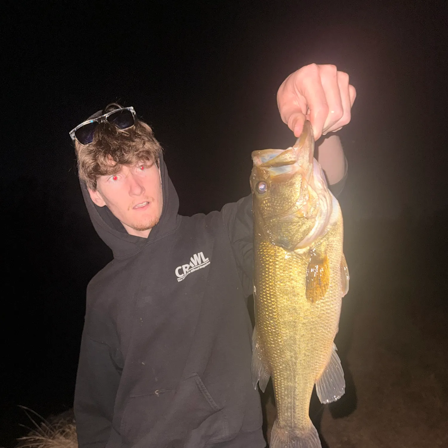 Largemouth bass caught on Fishbrain