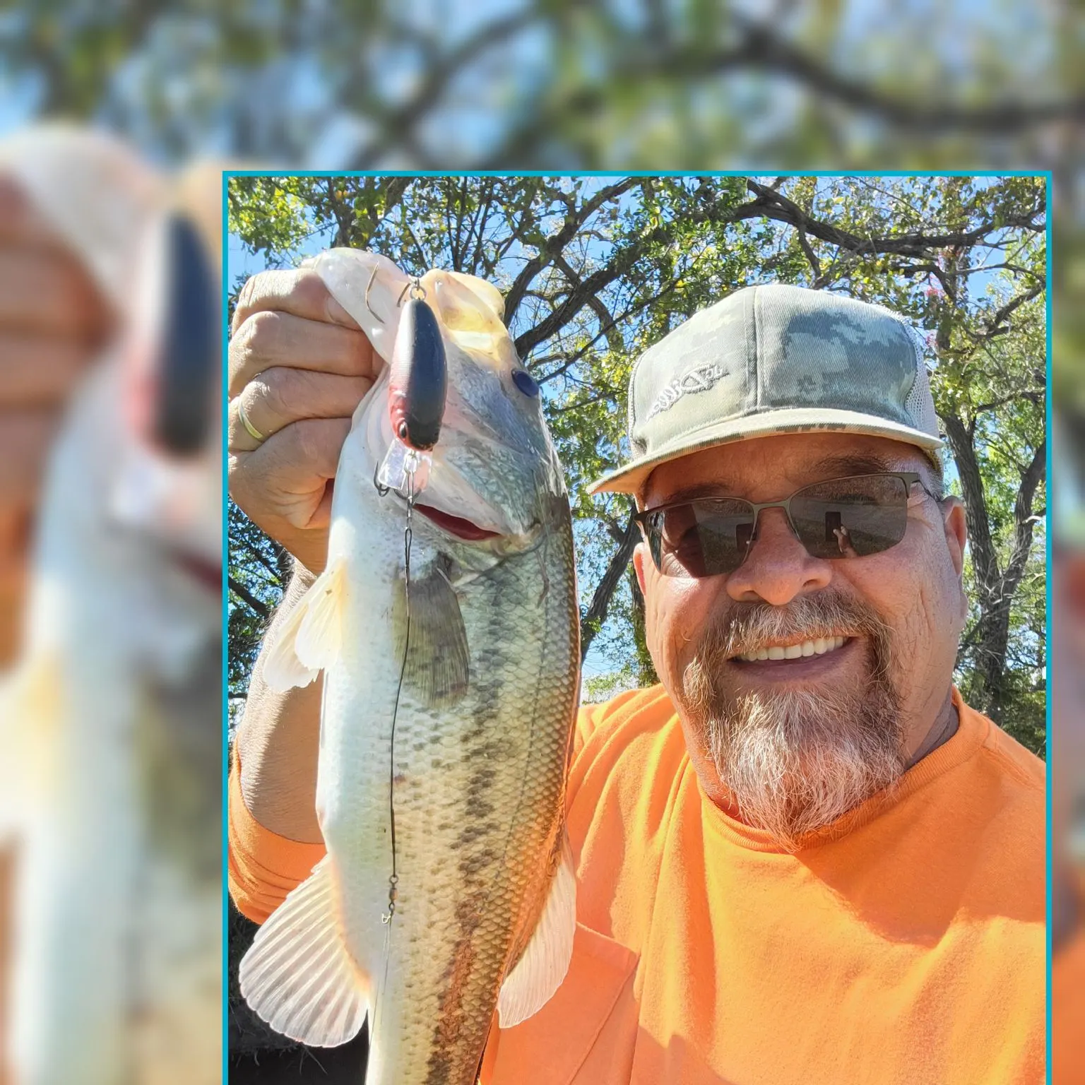 Largemouth bass caught on Fishbrain