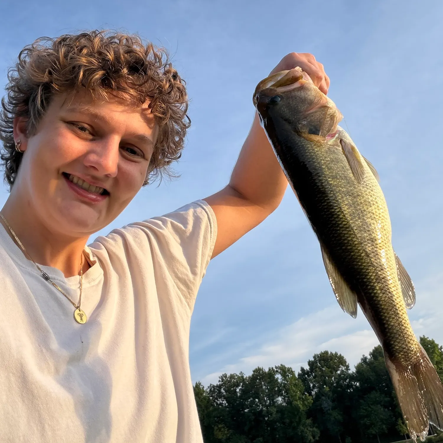 Largemouth bass caught on Fishbrain