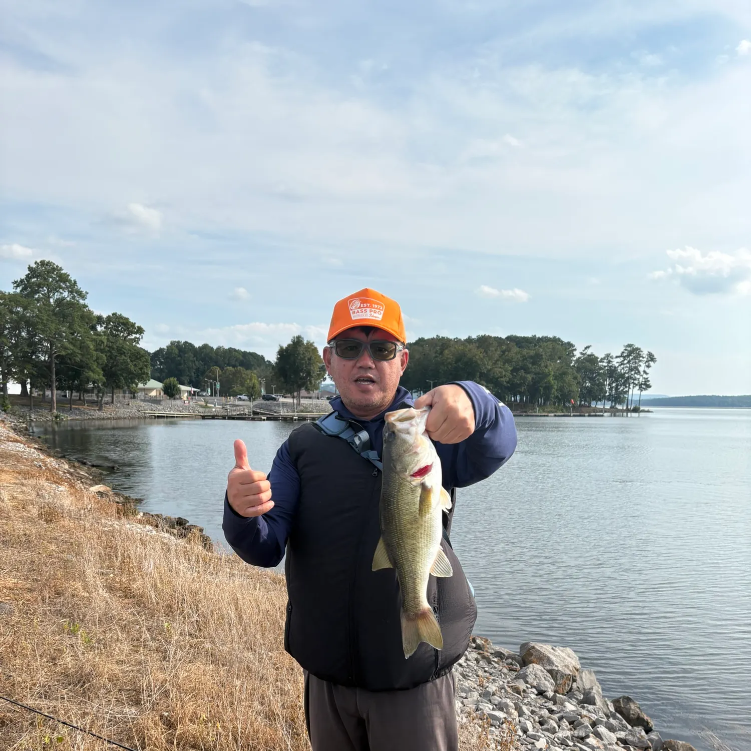Largemouth bass caught on Fishbrain