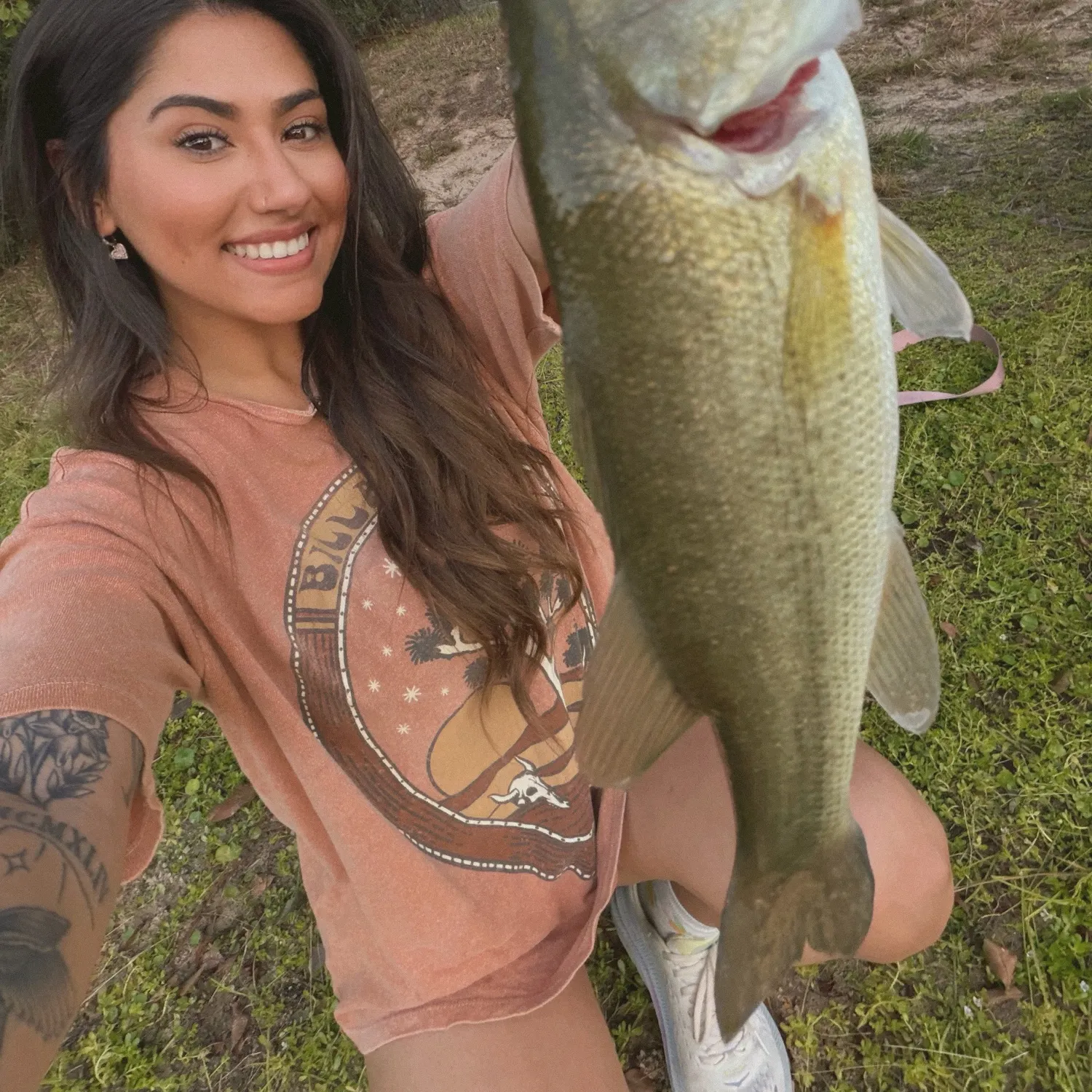 Largemouth bass caught on Fishbrain