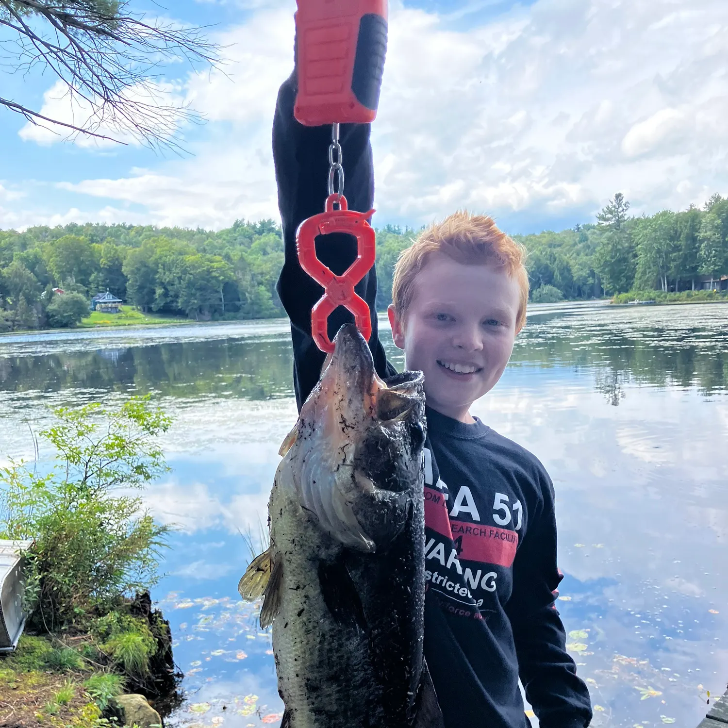 Largemouth bass caught on Fishbrain