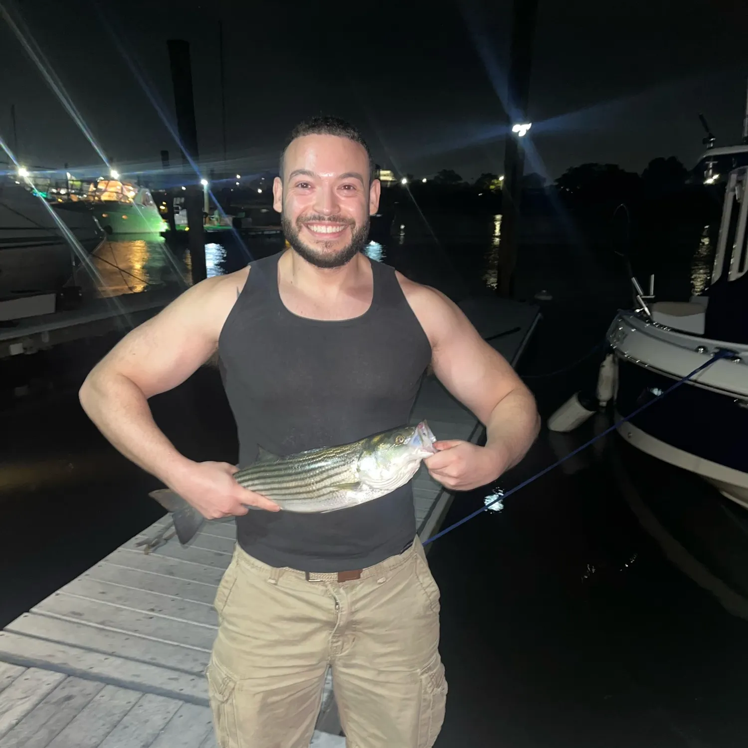 Striped bass caught on Fishbrain