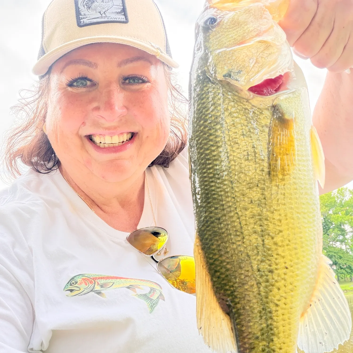 Largemouth bass caught on Fishbrain