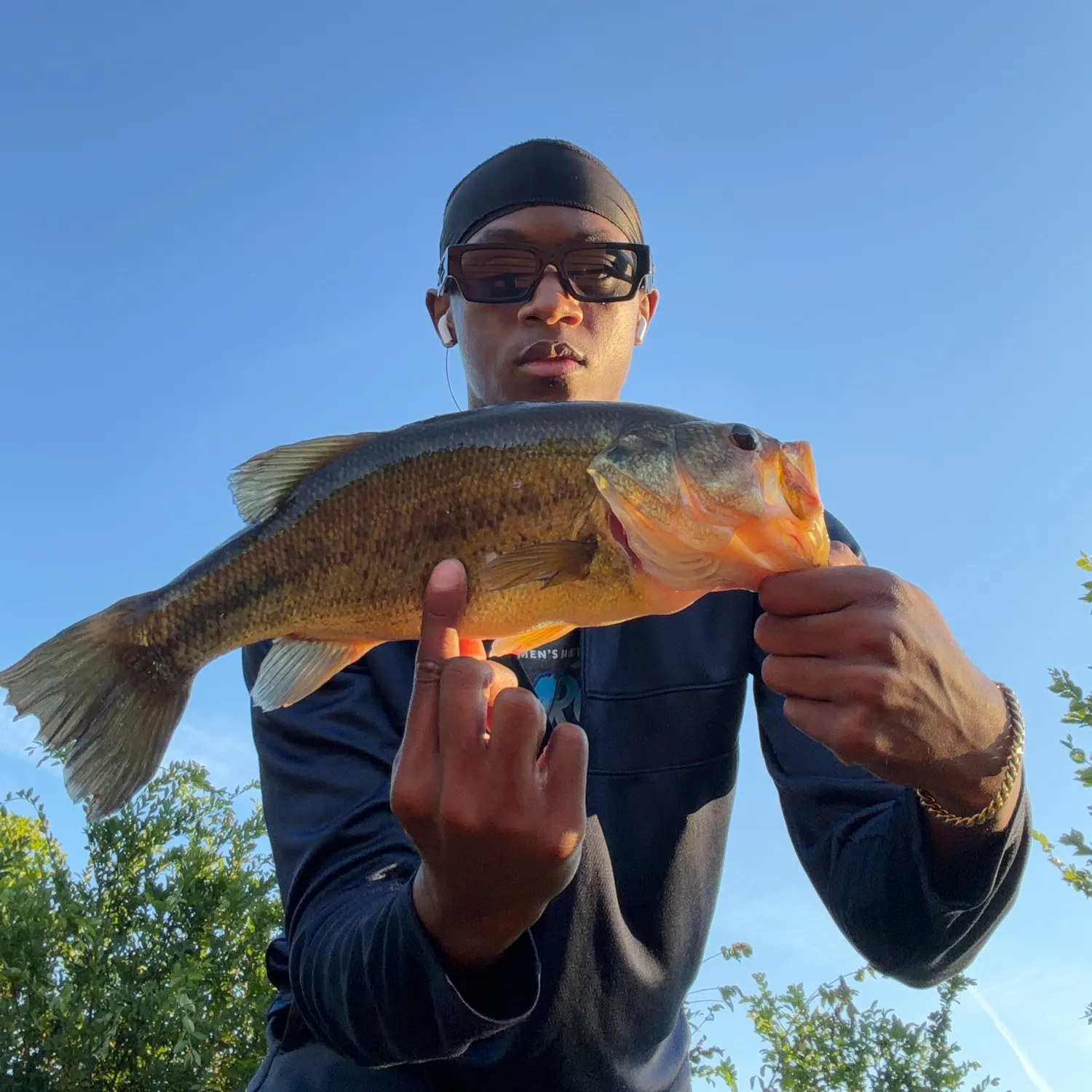 Largemouth bass caught on Fishbrain