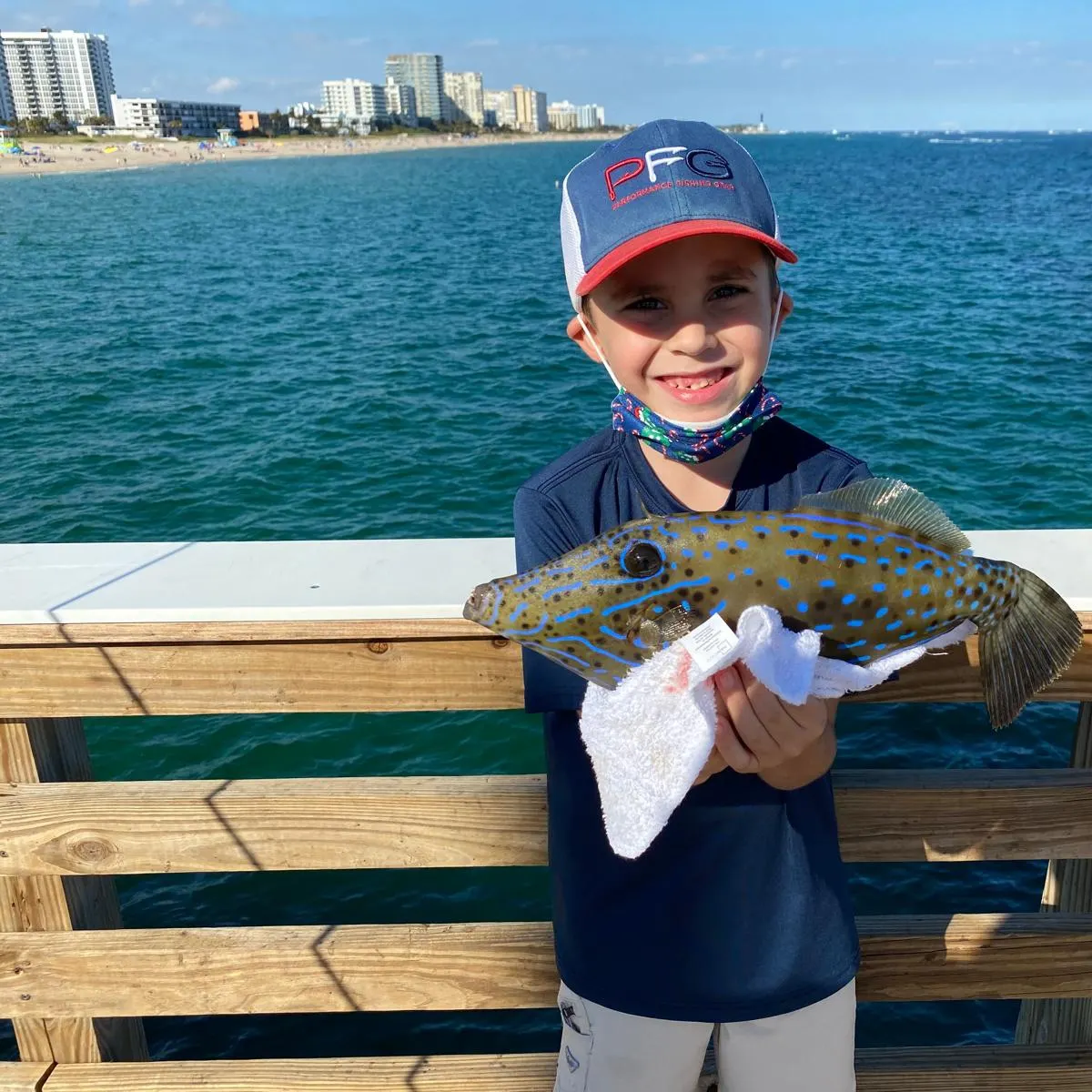 Scrawled filefish caught on Fishbrain