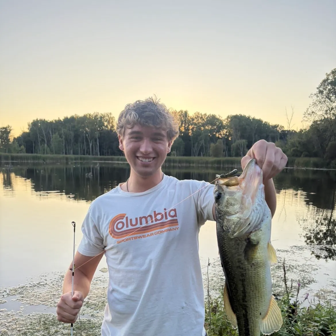 Largemouth bass caught on Fishbrain