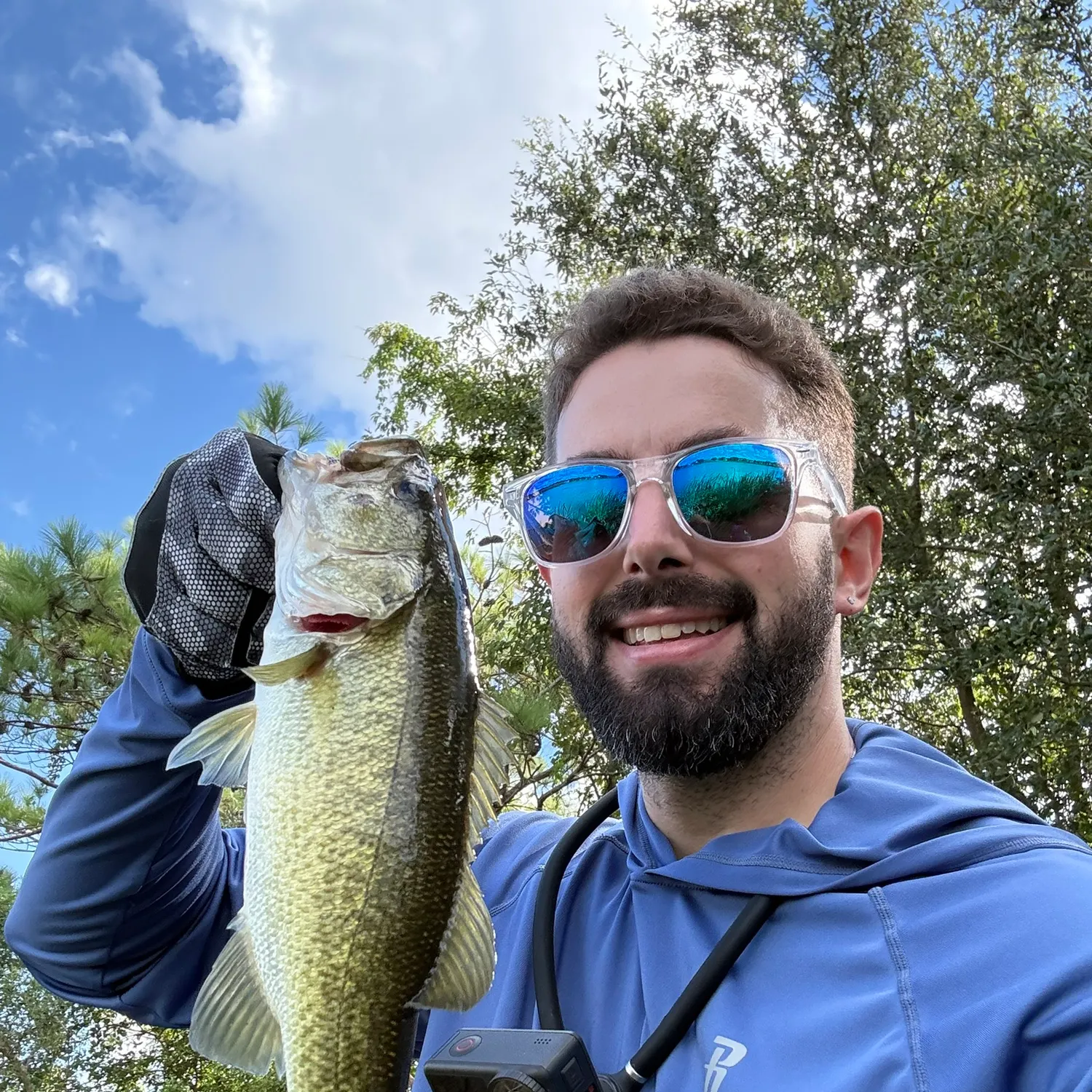 Largemouth bass caught on Fishbrain