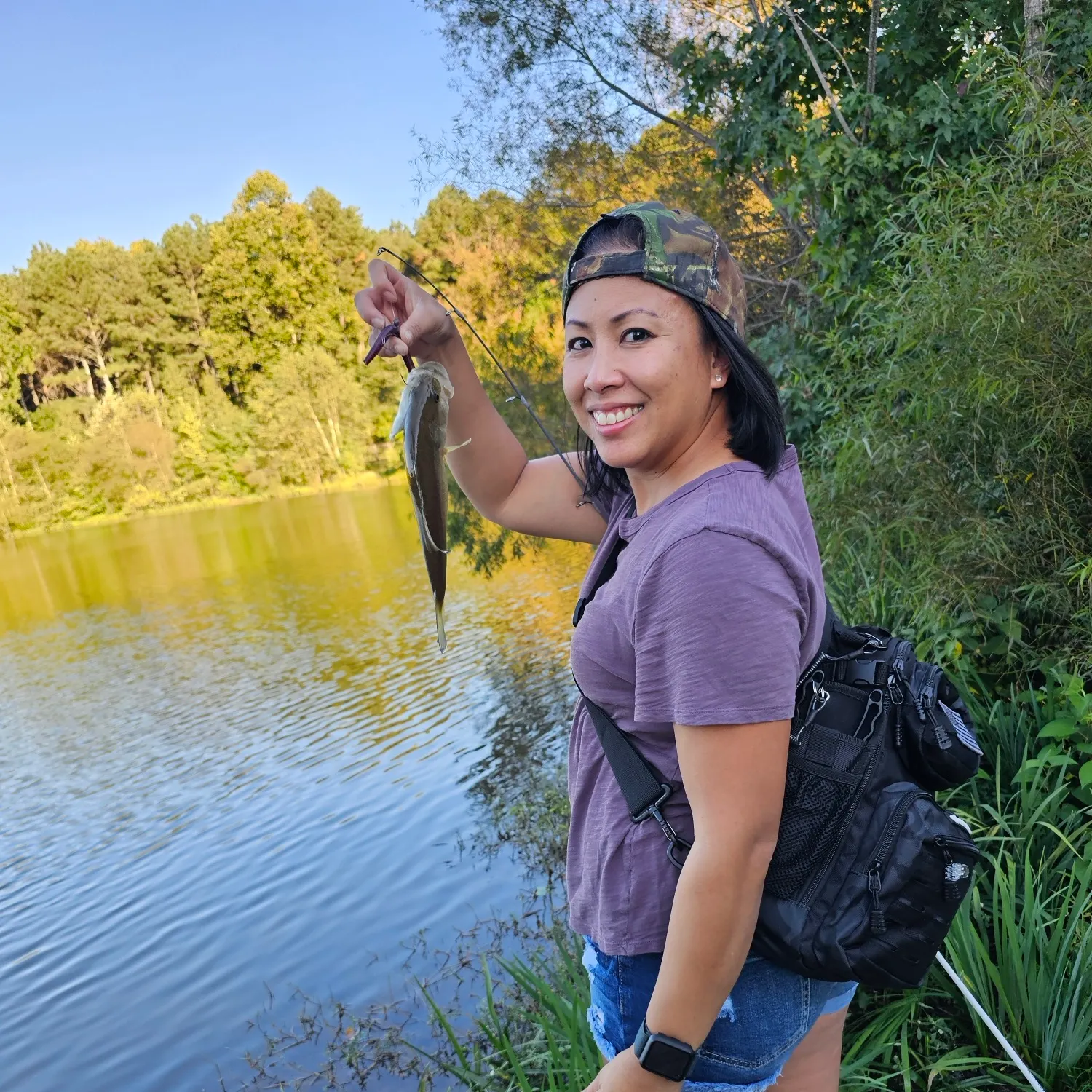 Largemouth bass caught on Fishbrain