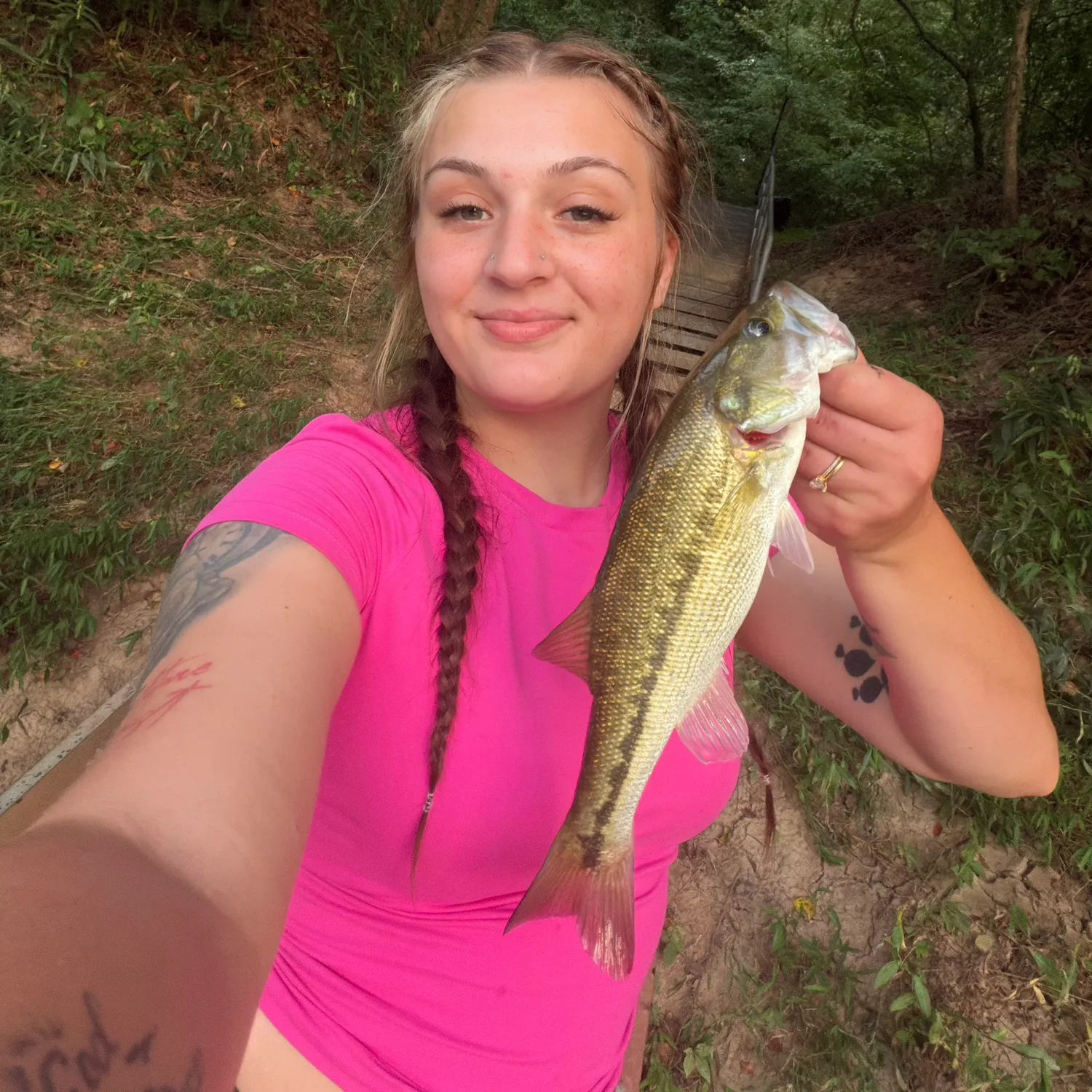 Spotted bass caught on Fishbrain