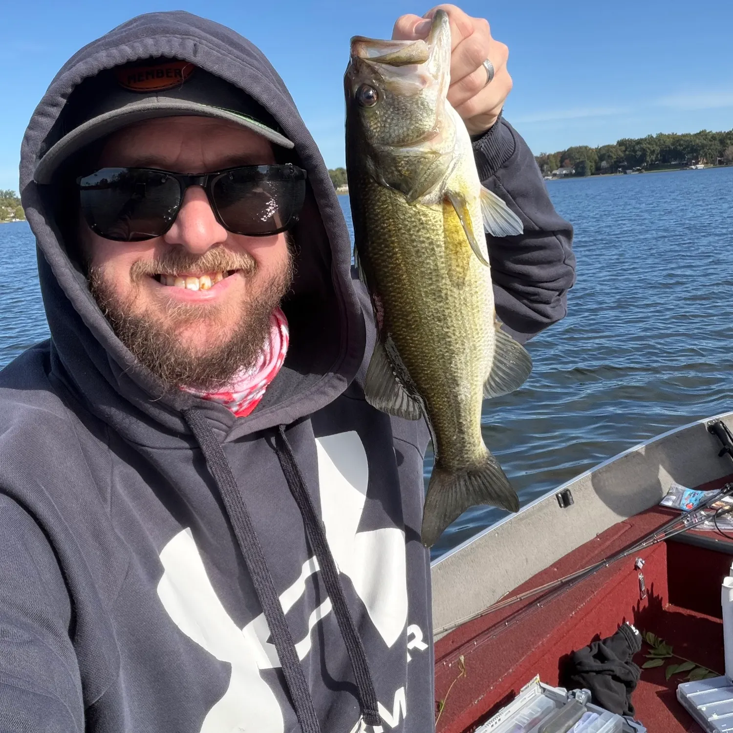 Largemouth bass caught on Fishbrain