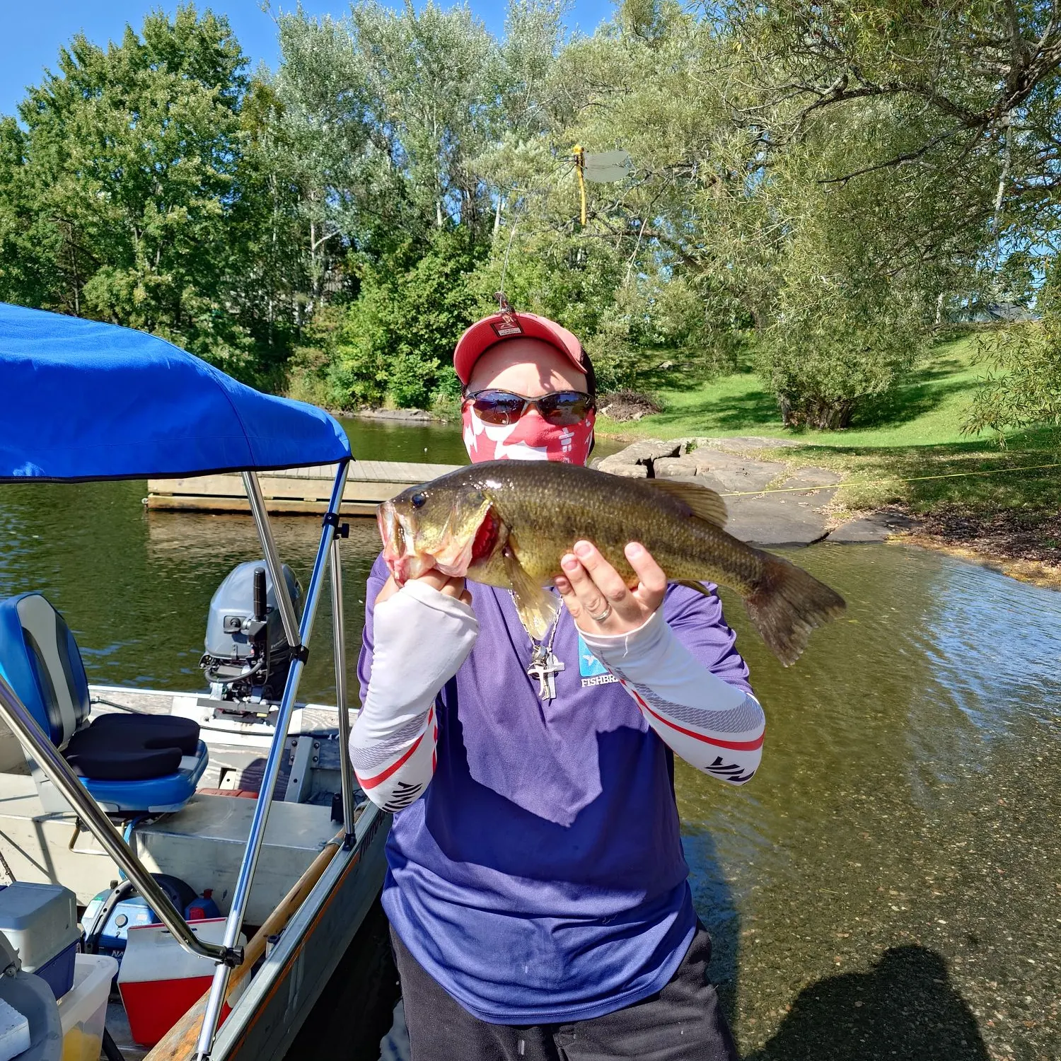 Largemouth bass caught on Fishbrain