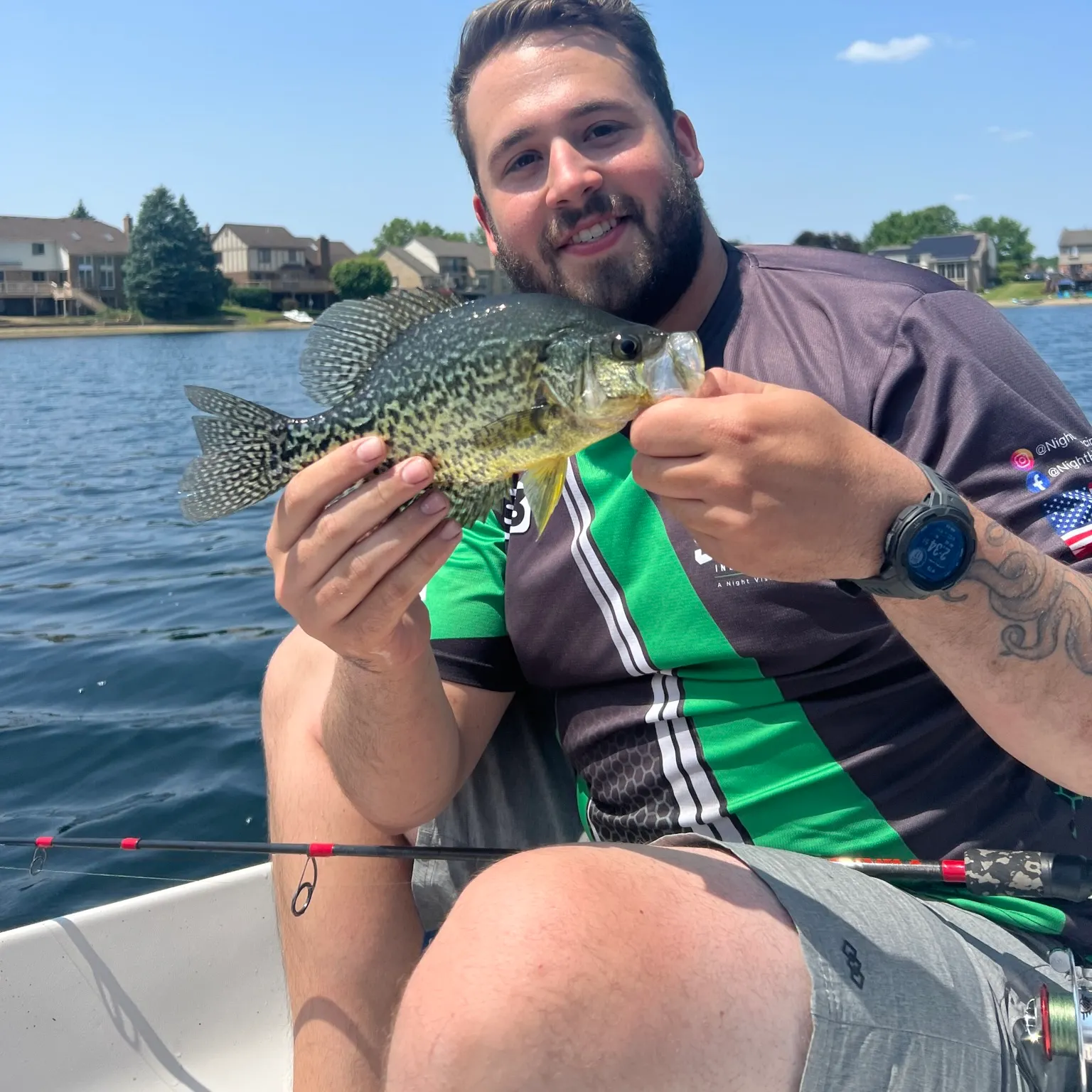 Black crappie caught on Fishbrain
