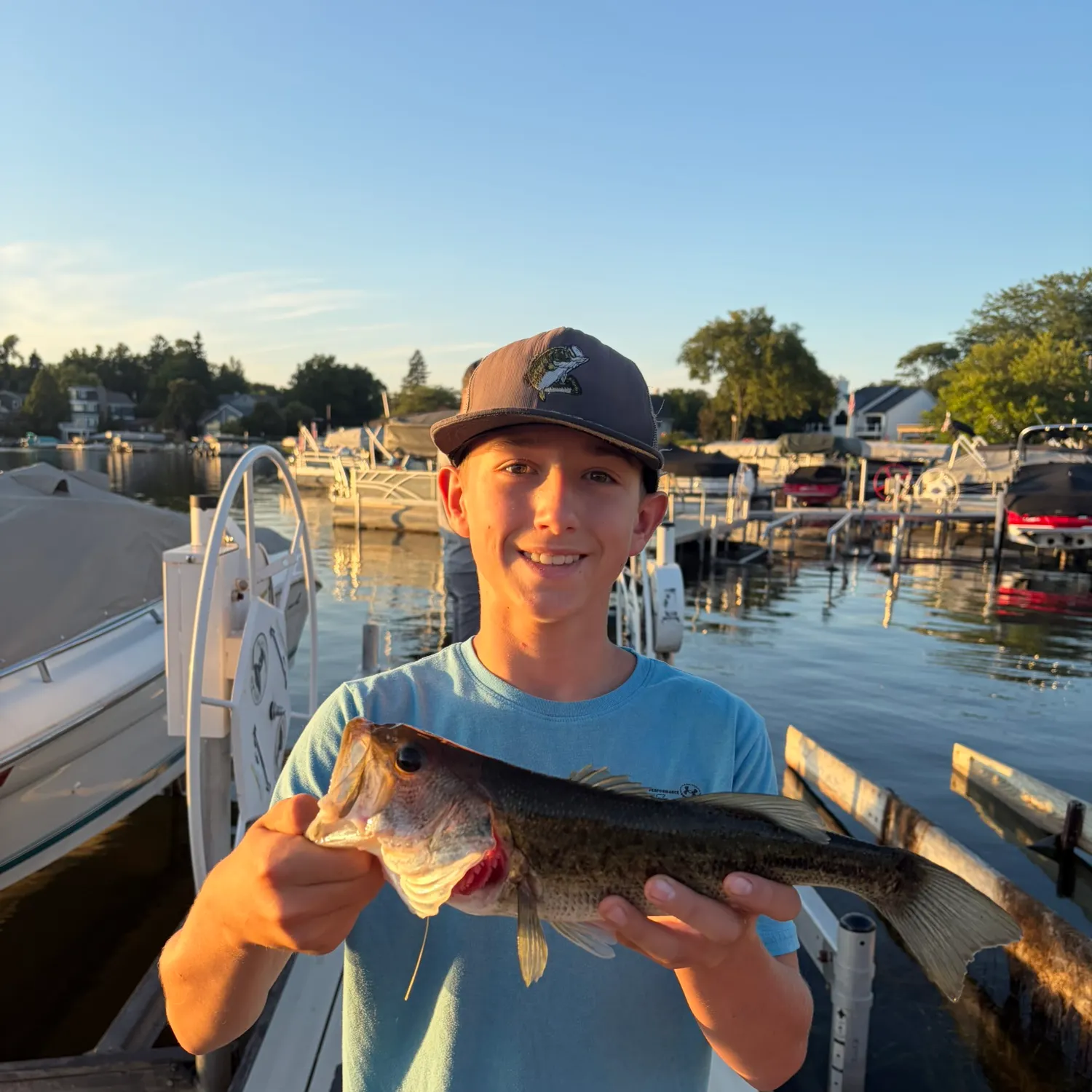 Largemouth bass caught on Fishbrain