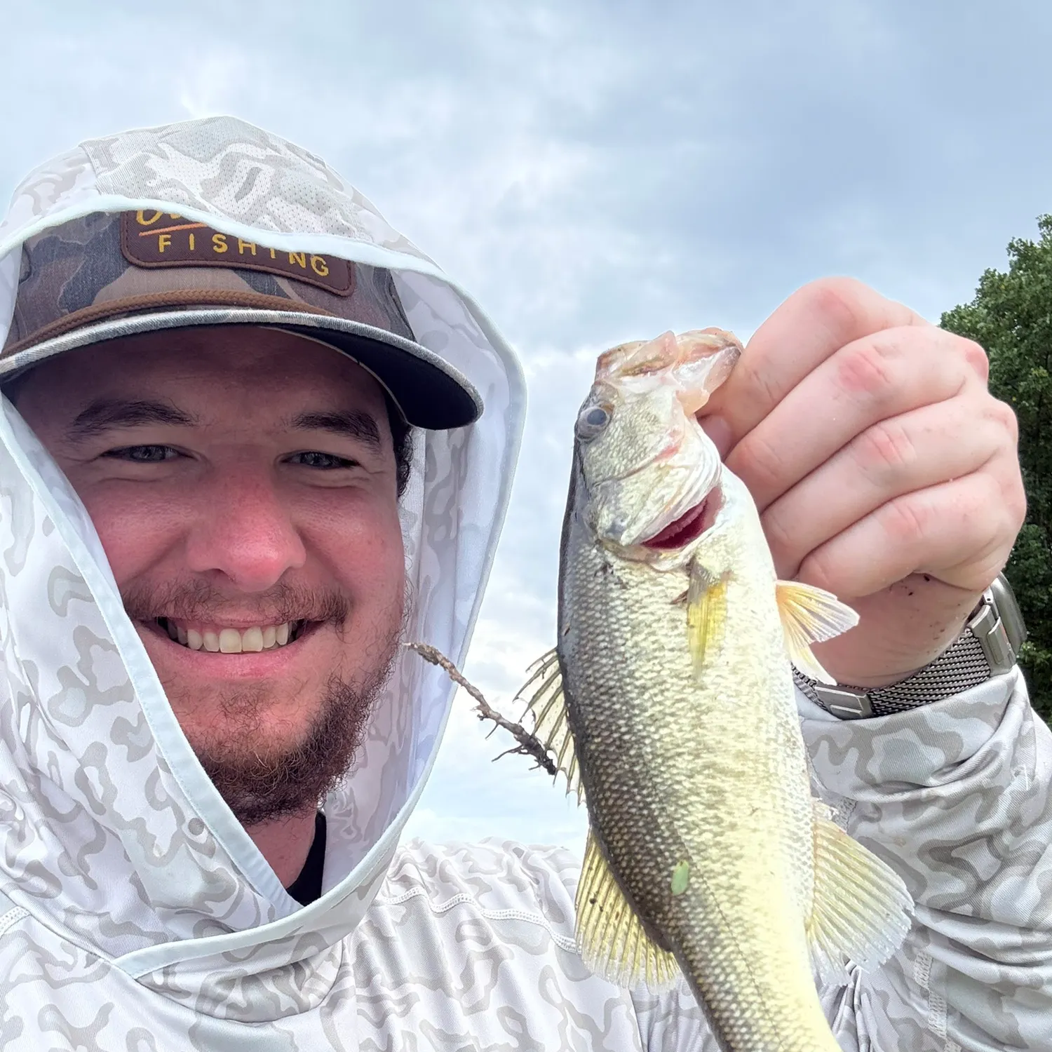 Largemouth bass caught on Fishbrain