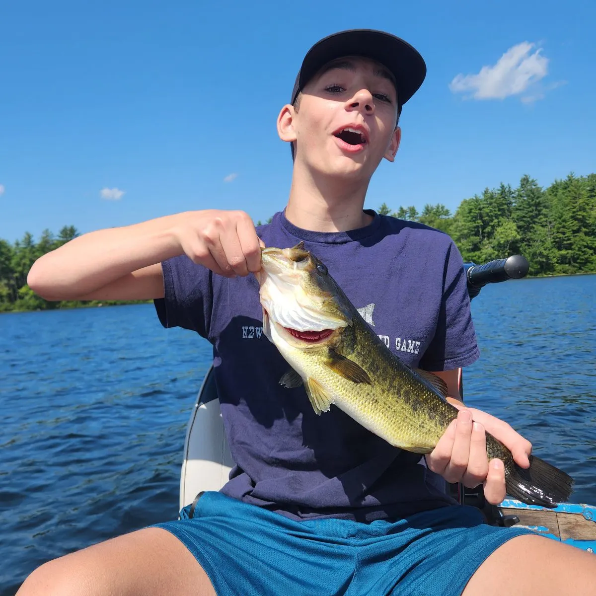 Largemouth bass caught on Fishbrain