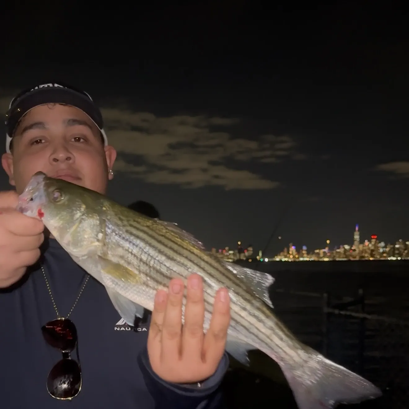 Striped bass caught on Fishbrain