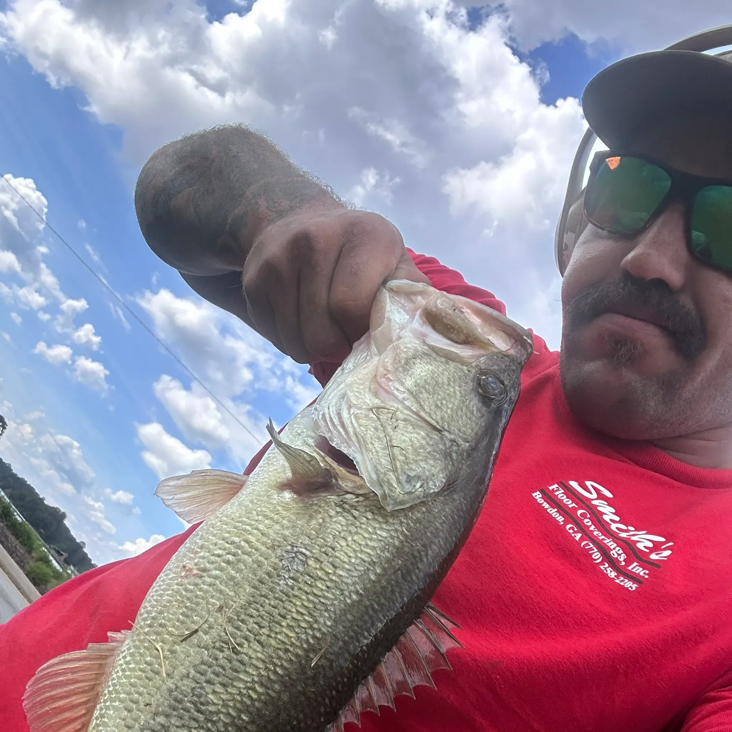 Largemouth bass caught on Fishbrain