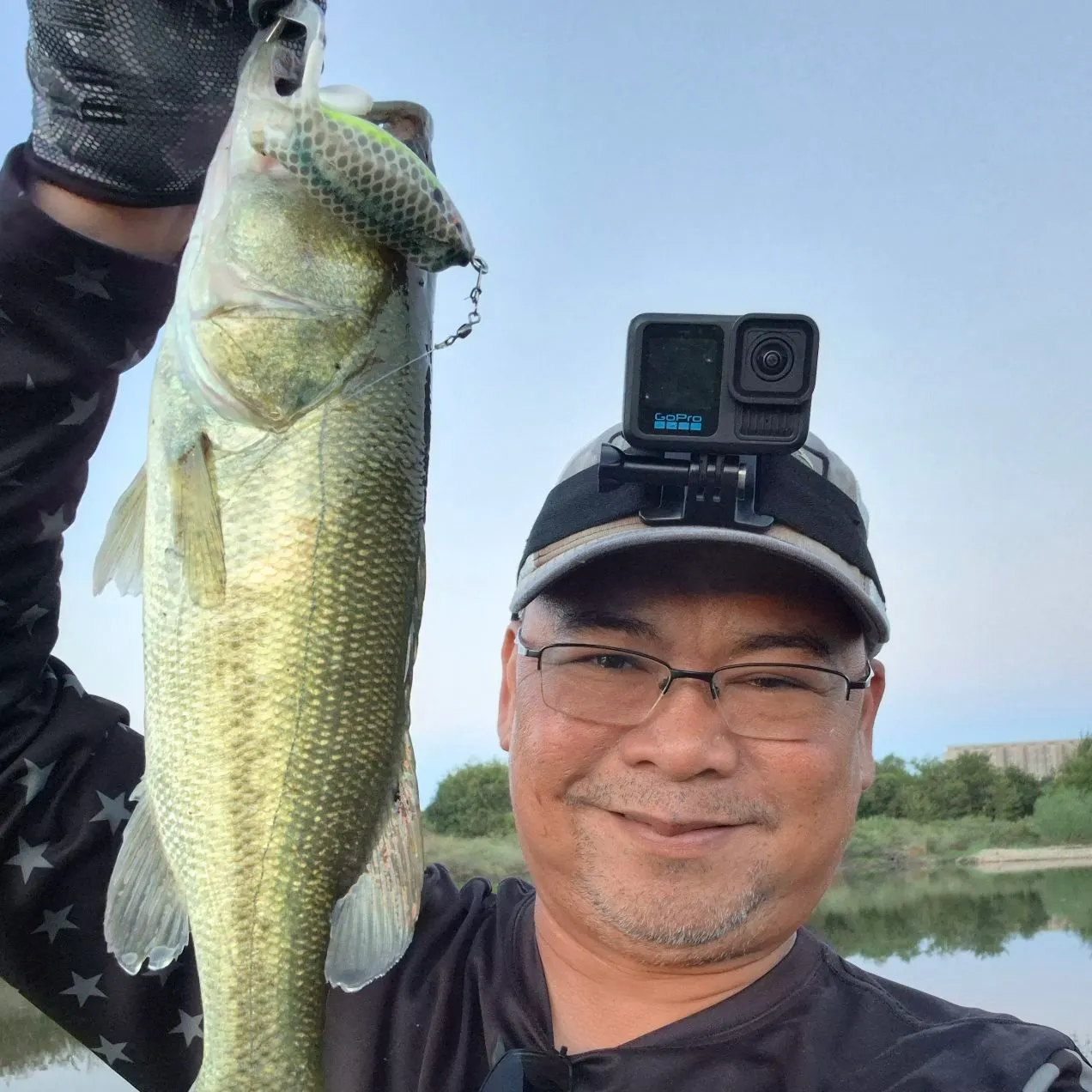 Largemouth bass caught on Fishbrain