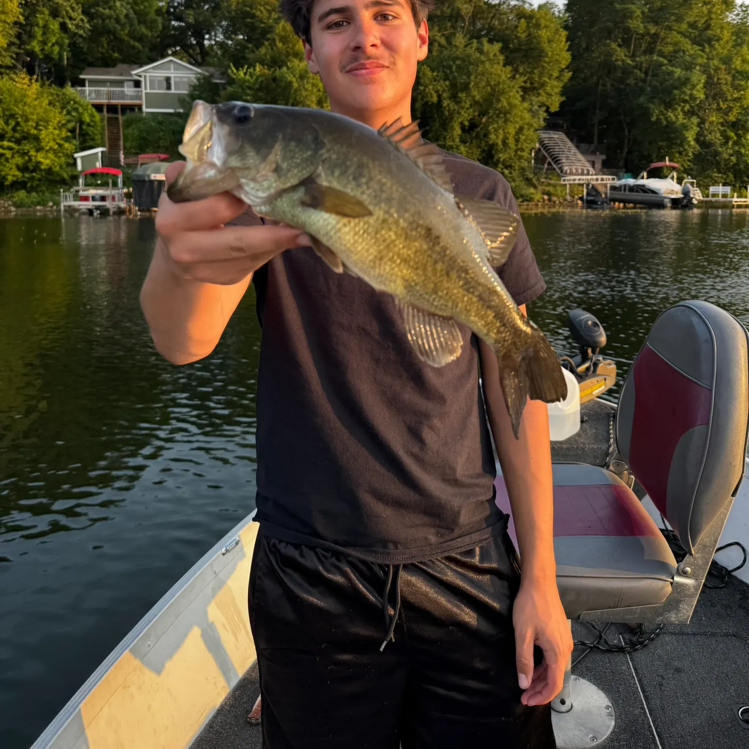 Largemouth bass caught on Fishbrain